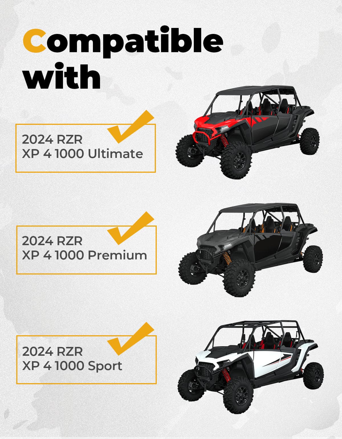 UTV Roof Aluminum Top for Polaris RZR XP 4 1000 2024-2025 - Image 6