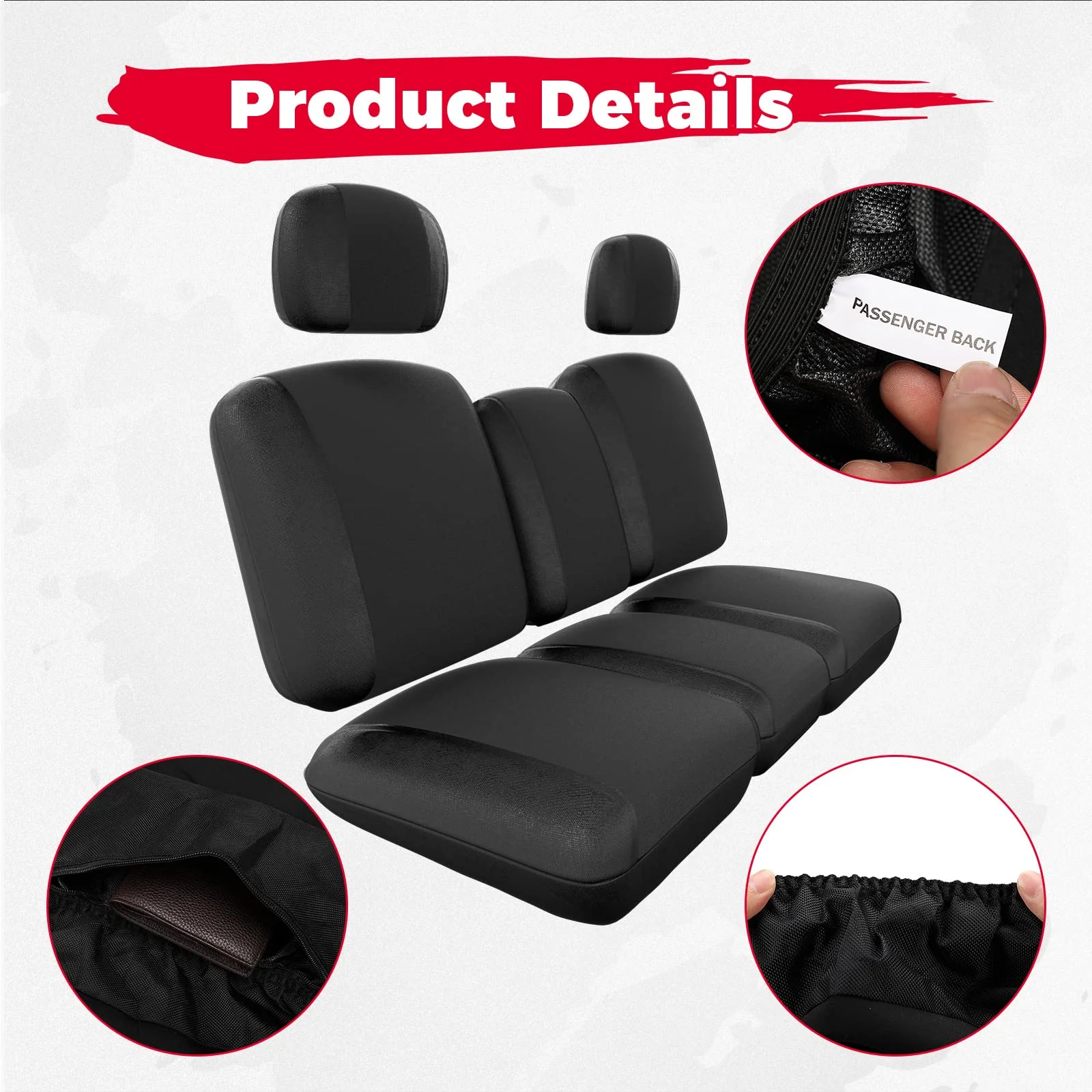 UTV Seat Cover for Can Am Defender HD5|7|8|9|10 - Image 6