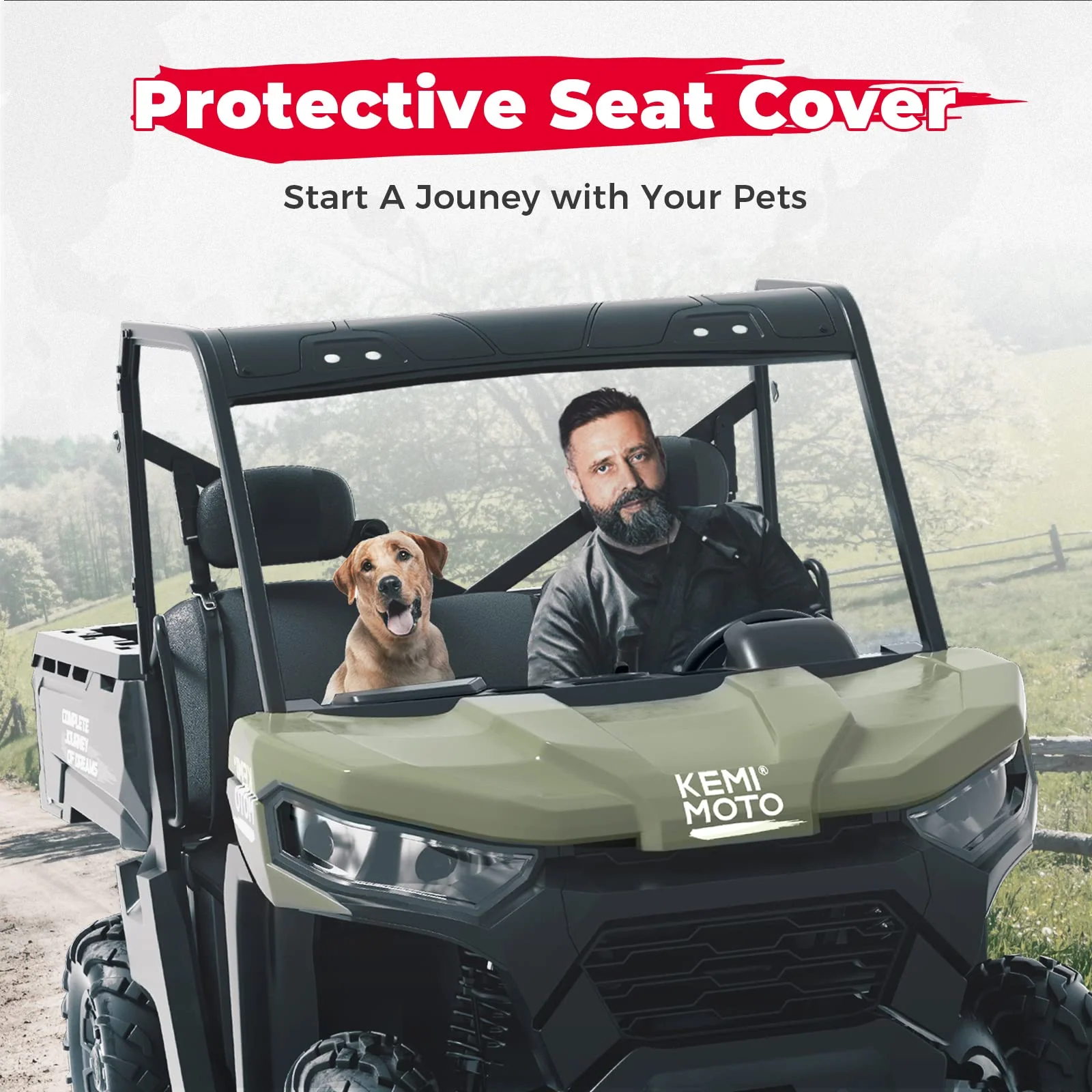 UTV Seat Cover for Can Am Defender HD5|7|8|9|10 - Image 8
