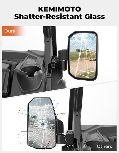 UTV Side Mirrors for Can-Am Defender HD5|7|8|9|10 2016-2026 - Image 5