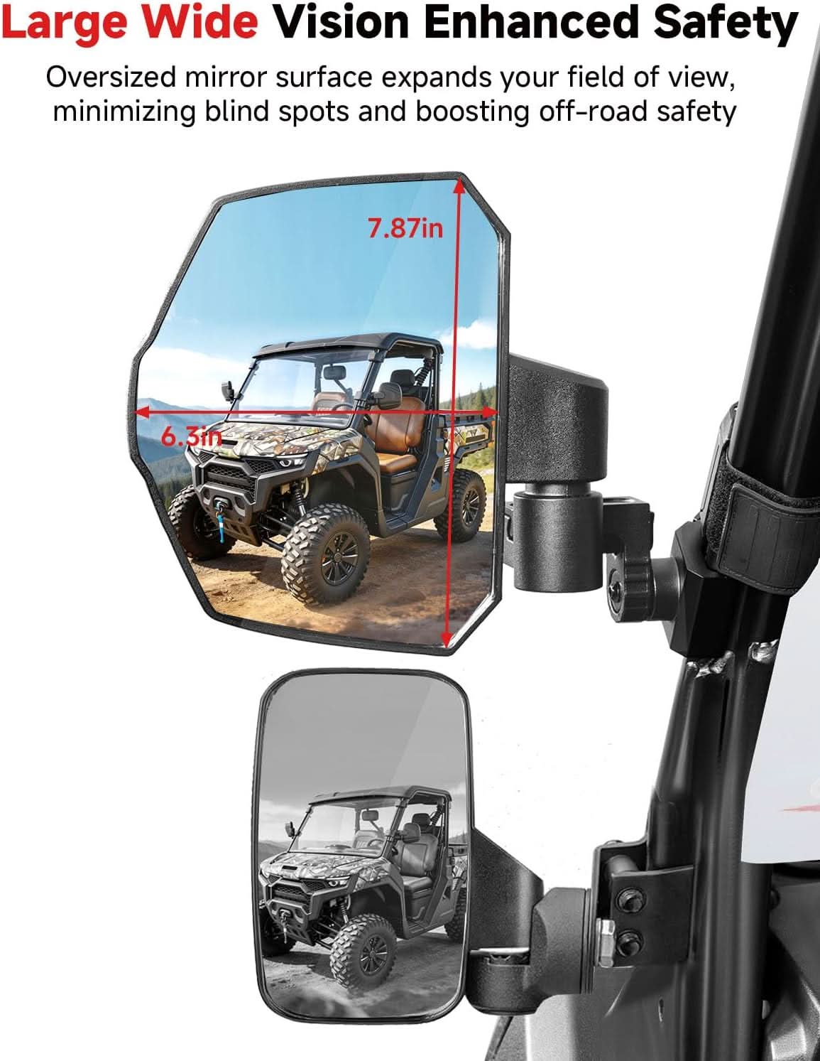 UTV Side Mirrors For Polaris|Can-Am| CFMOTO - Image 5