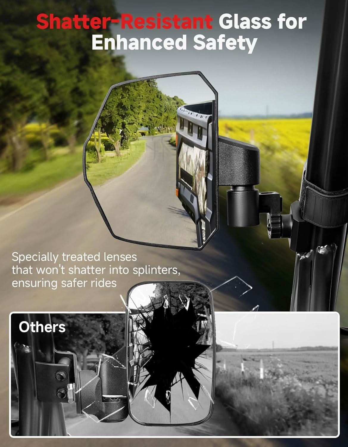 UTV Side Mirrors For Polaris|Can-Am| CFMOTO - Image 8