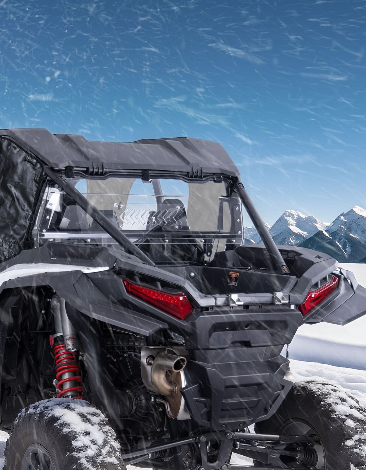 UTV Sliding Vented Clear Rear Windshield for 2024+ Polaris RZR XP 1000 / RZR XP4 1000 - Image 7