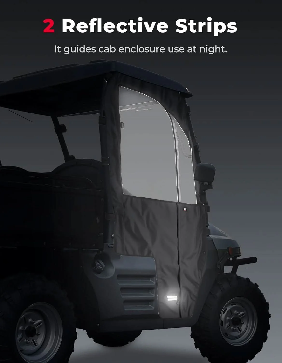 UTV Soft Cab Enclosure Doors for Hisun 400, Coleman, Massimo - Image 7