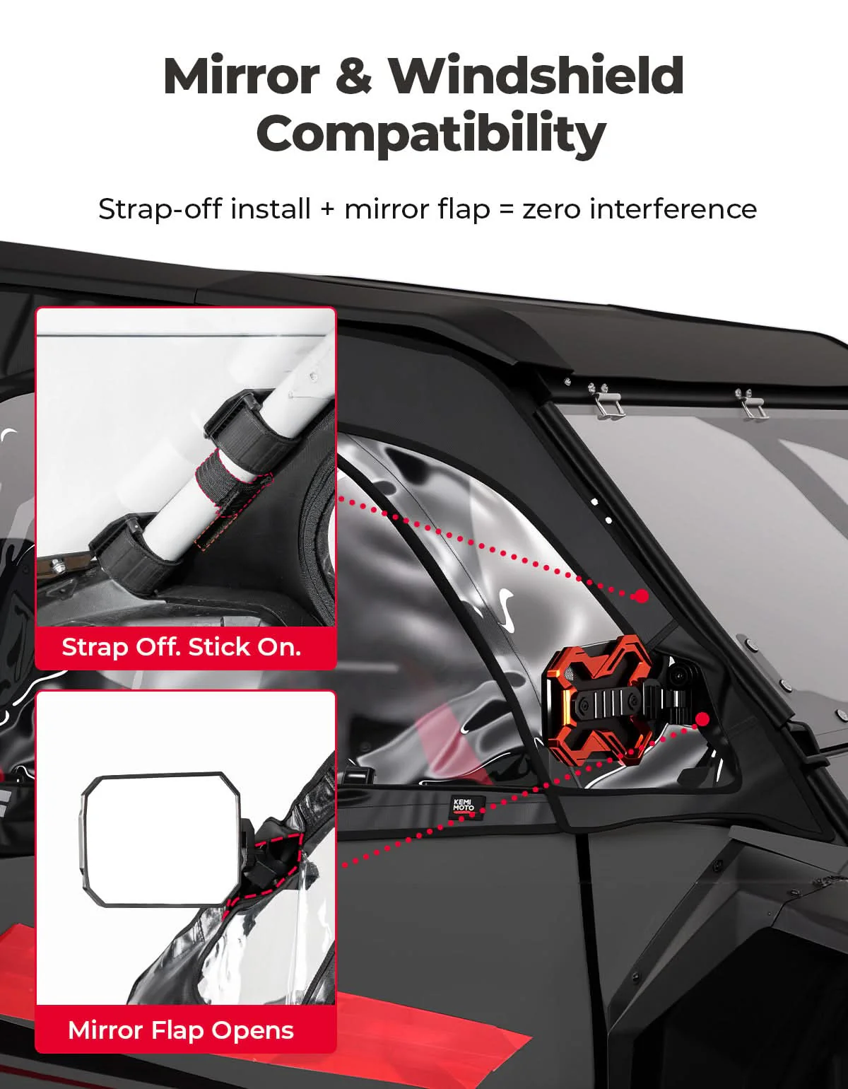 UTV Soft Cab Enclosure for 2024/2025+ Polaris RZR XP 1000 - Image 4