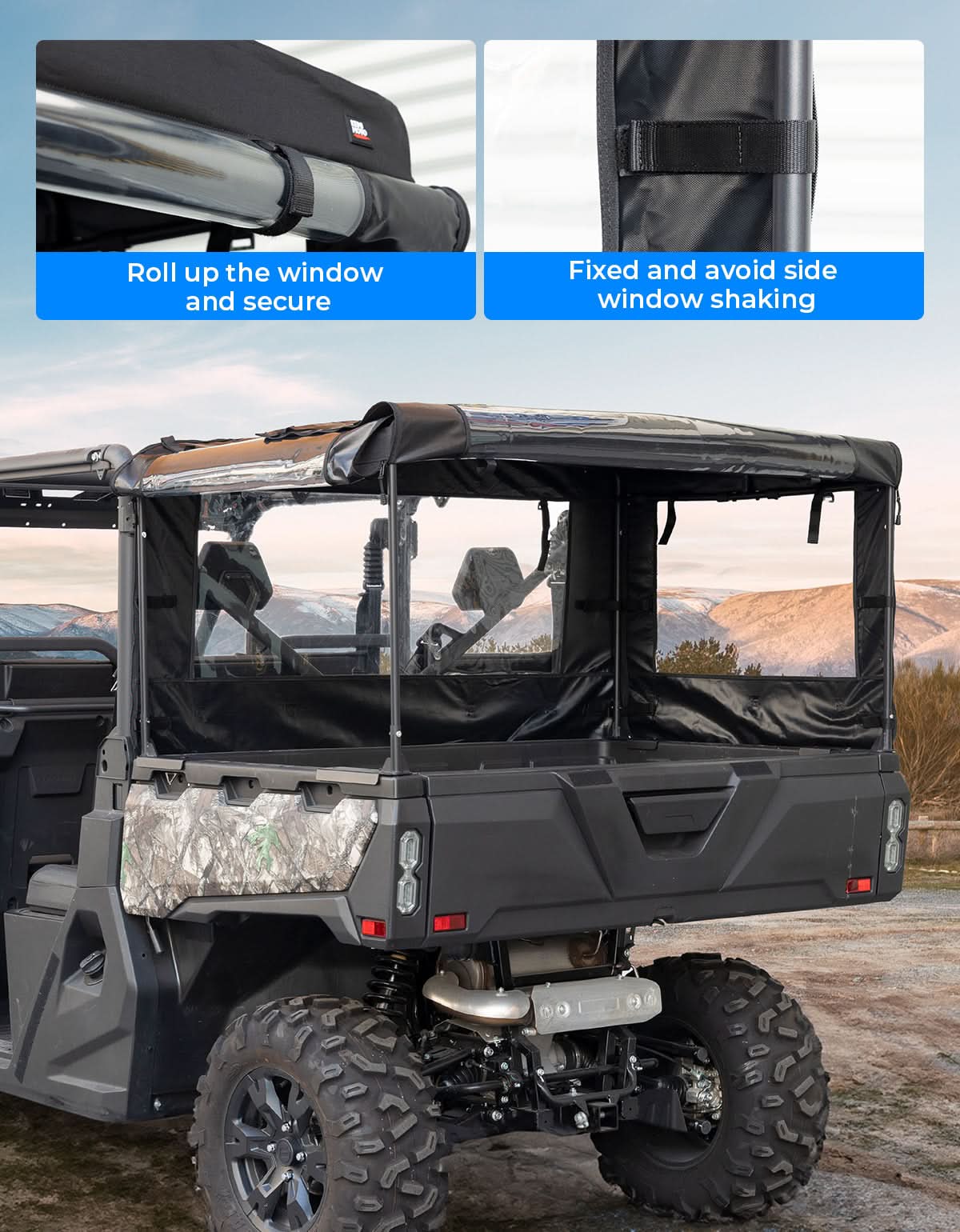 UTV Soft Cargo Camper Cover for CFMOTO UForce 1000 | 1000 XL - Image 7