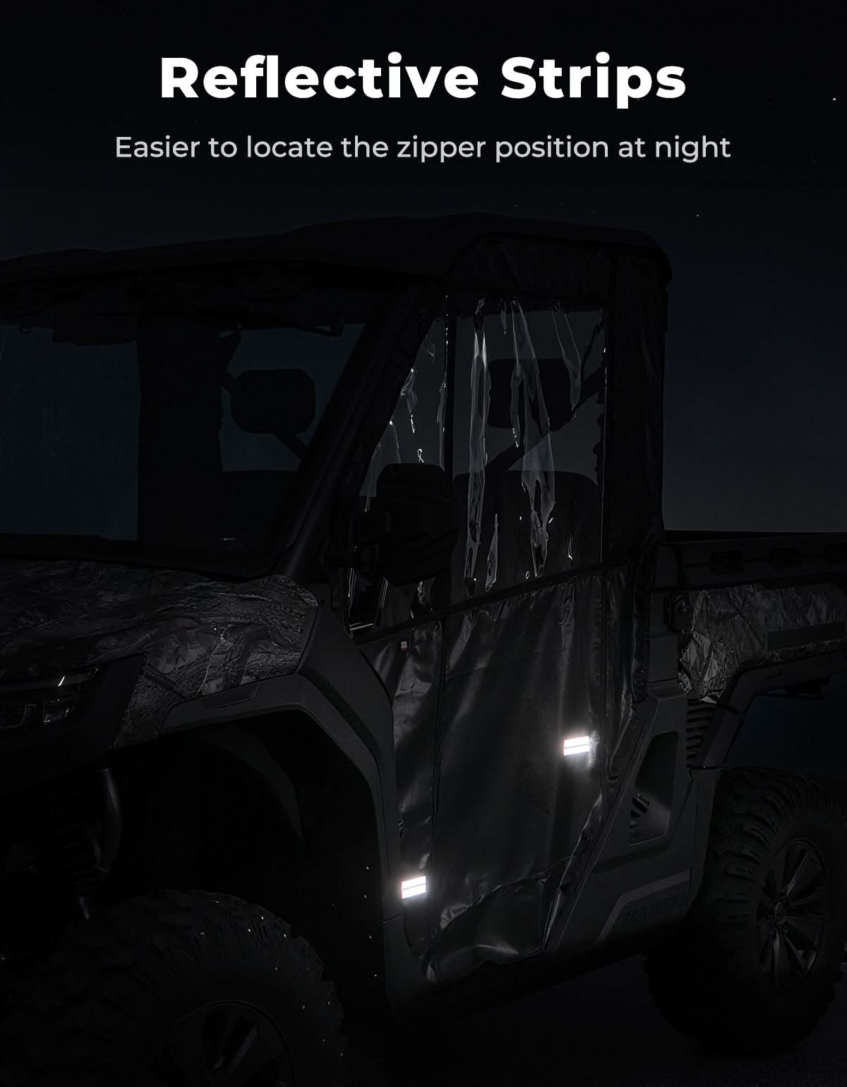 UTV Soft Full Doors Cab Enclosure for CFMOTO UFORCE U10 Pro - Image 7