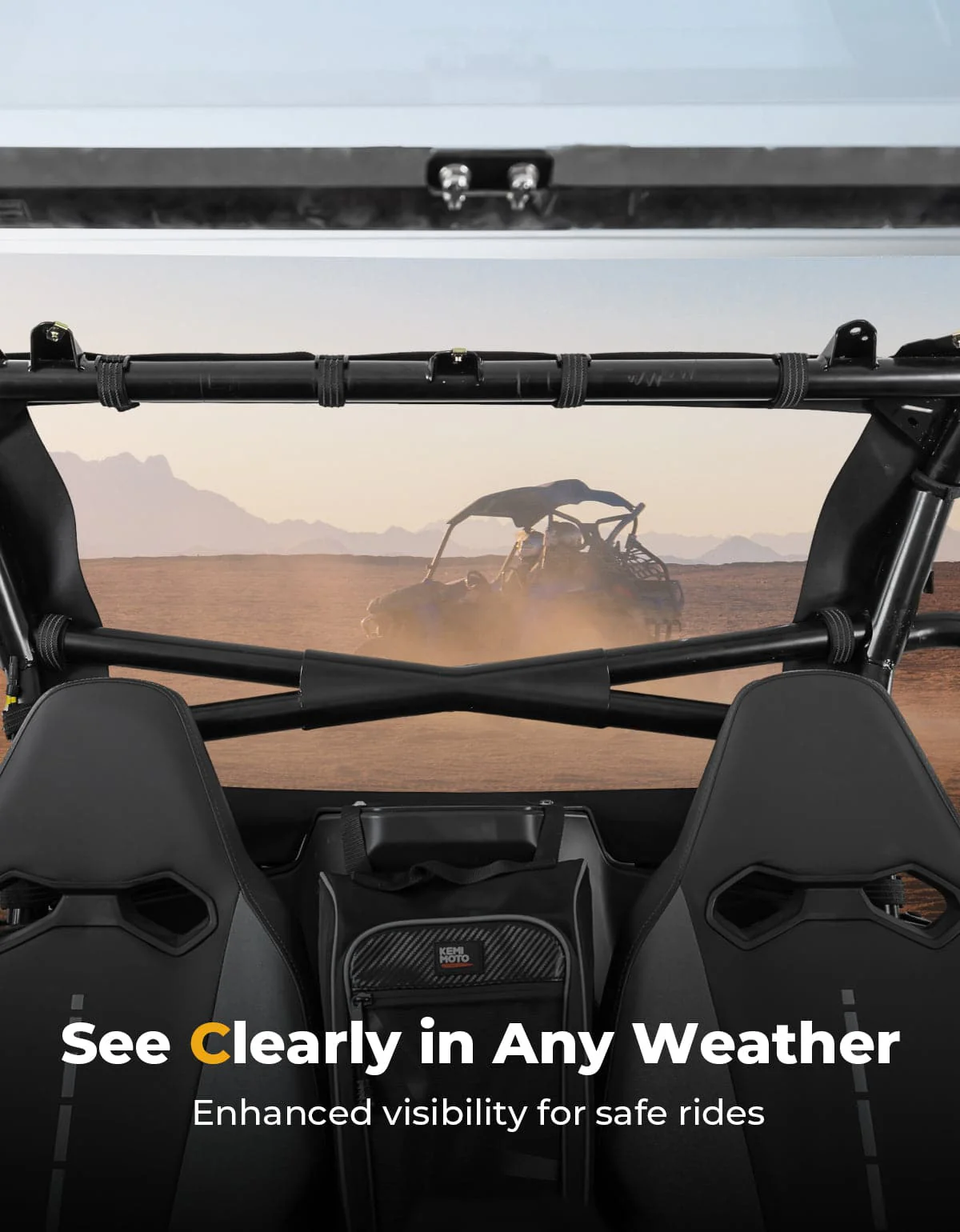 UTV Soft Rear Windshield for CFMOTO ZForce 950 - Image 4