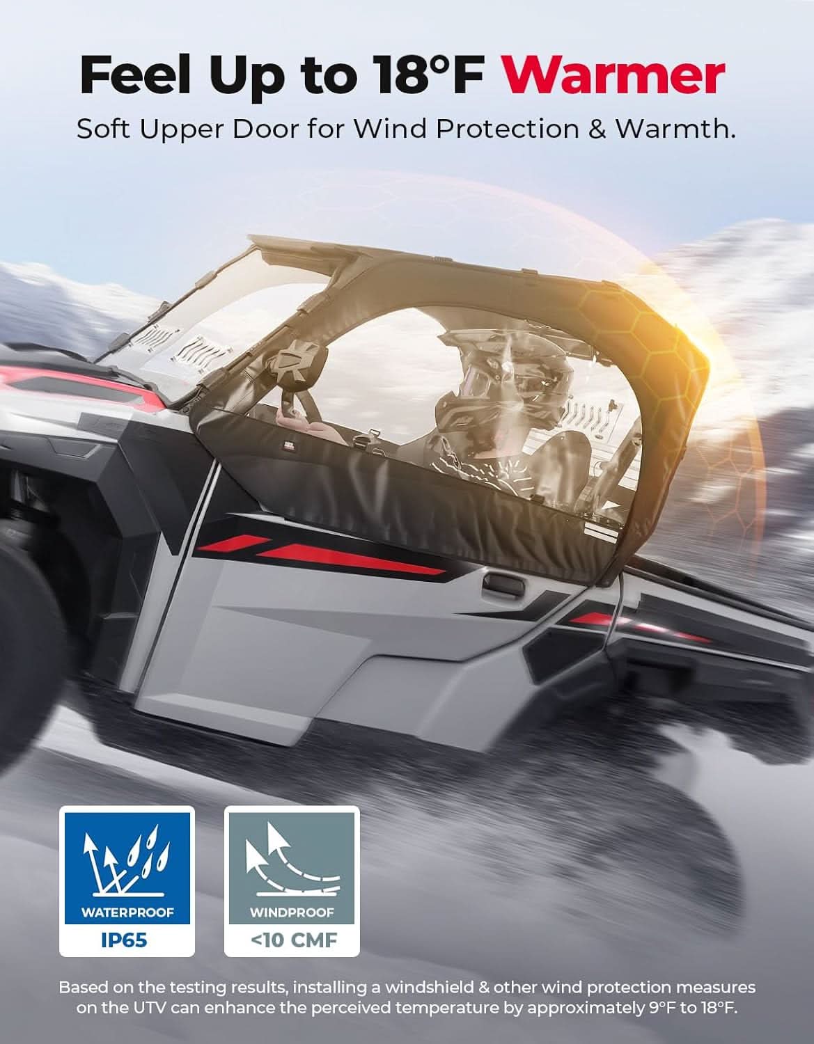 UTV Soft Upper Doors Compatible with Polaris General 1000 / XP 1000 - Image 2