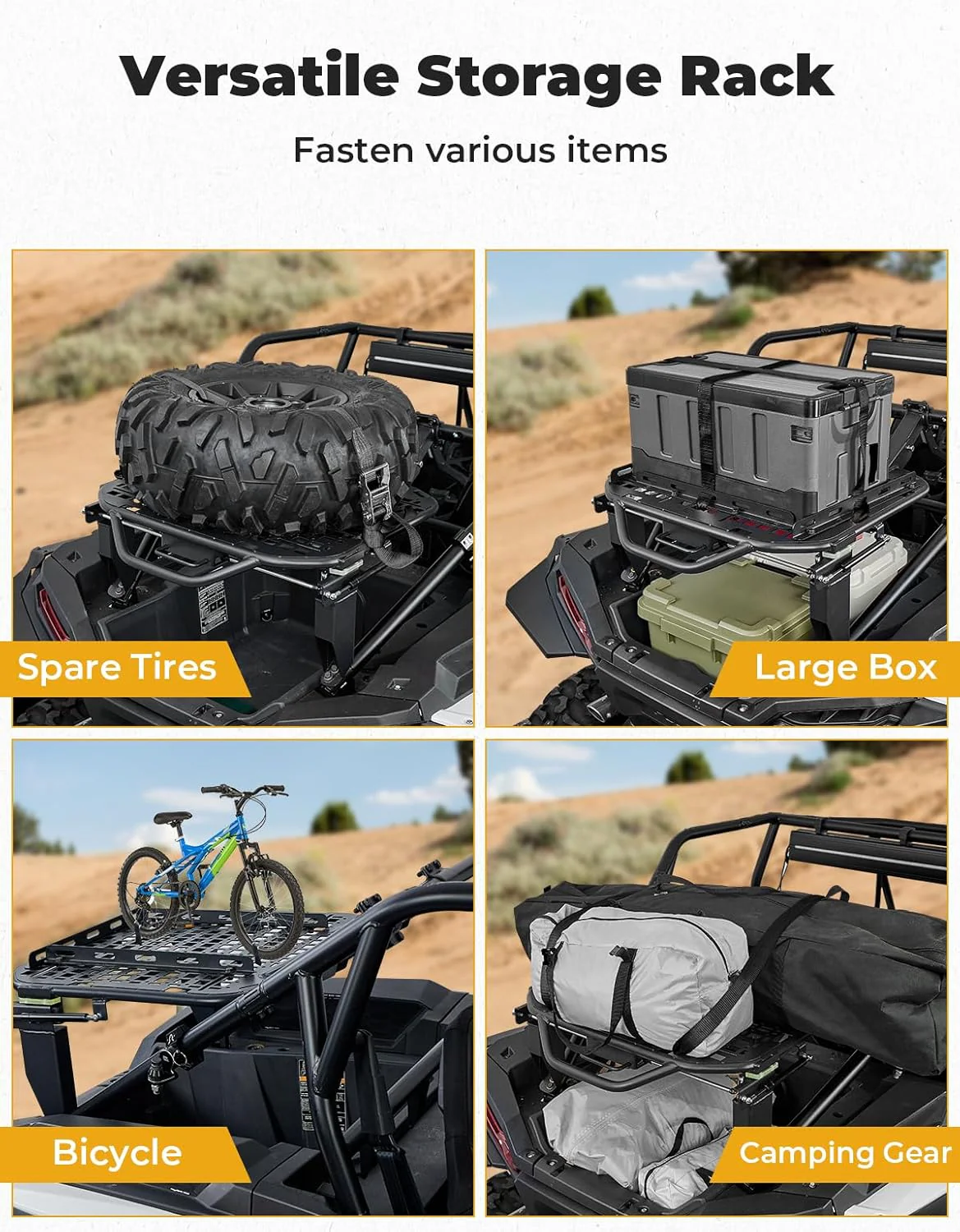 UTV Spare Tire Carrier for Polaris RZR XP 1000 / XP 4 1000 2024-2025 - Image 2