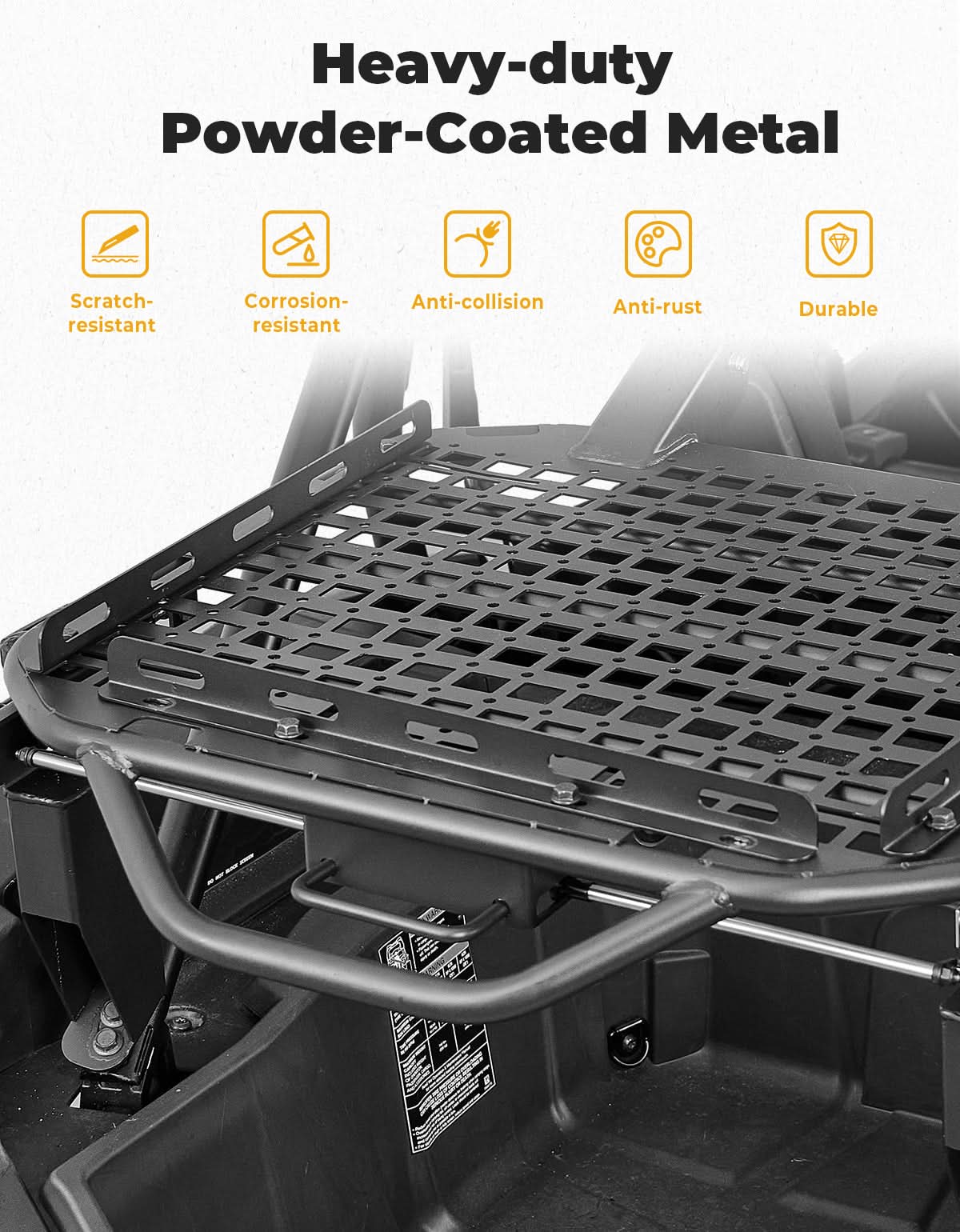 UTV Spare Tire Carrier for Polaris RZR XP 1000 / XP 4 1000 2024-2025 - Image 6