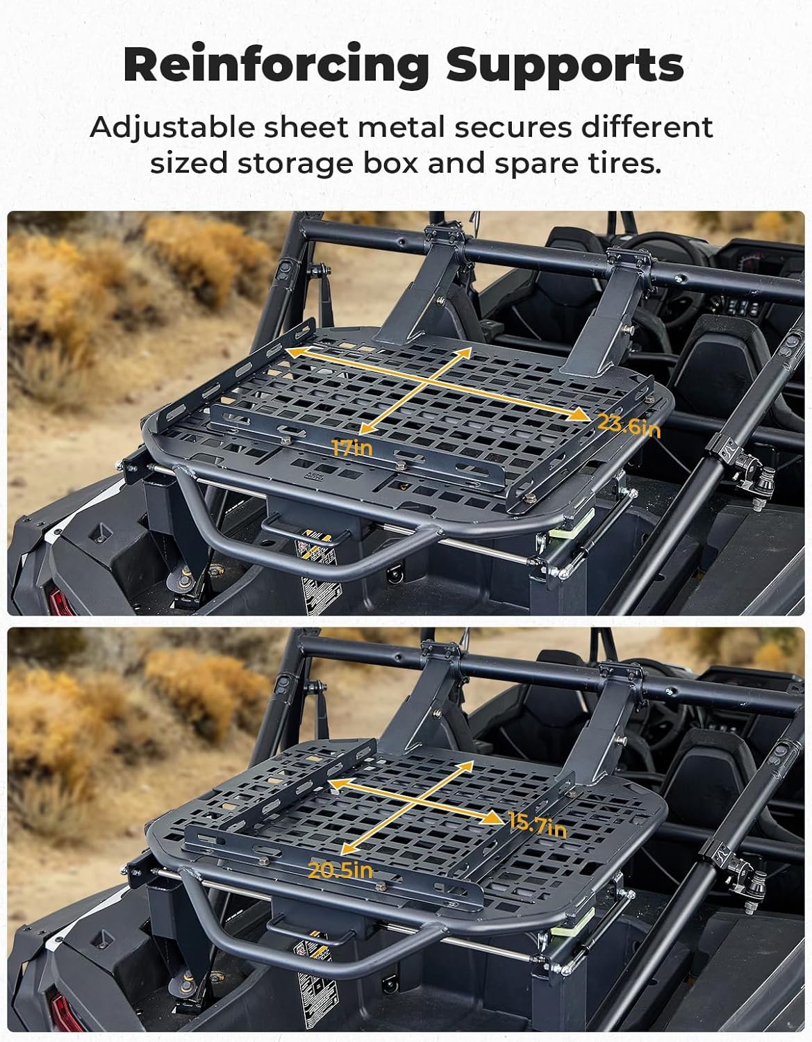 UTV Spare Tire Carrier for Polaris RZR XP 1000 / XP 4 1000 2024-2025 - Image 8