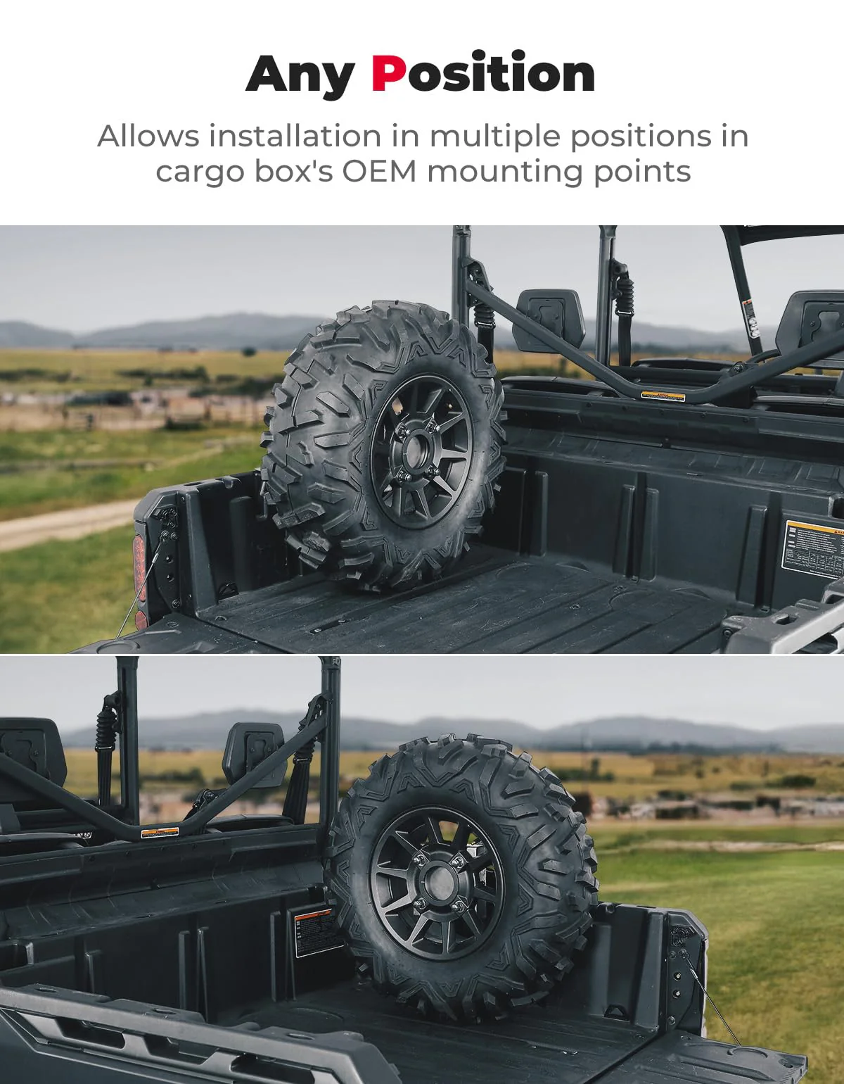 UTV Spare Tire Holder for Can-Am Defender HD5|7|8|9|10 - Image 4