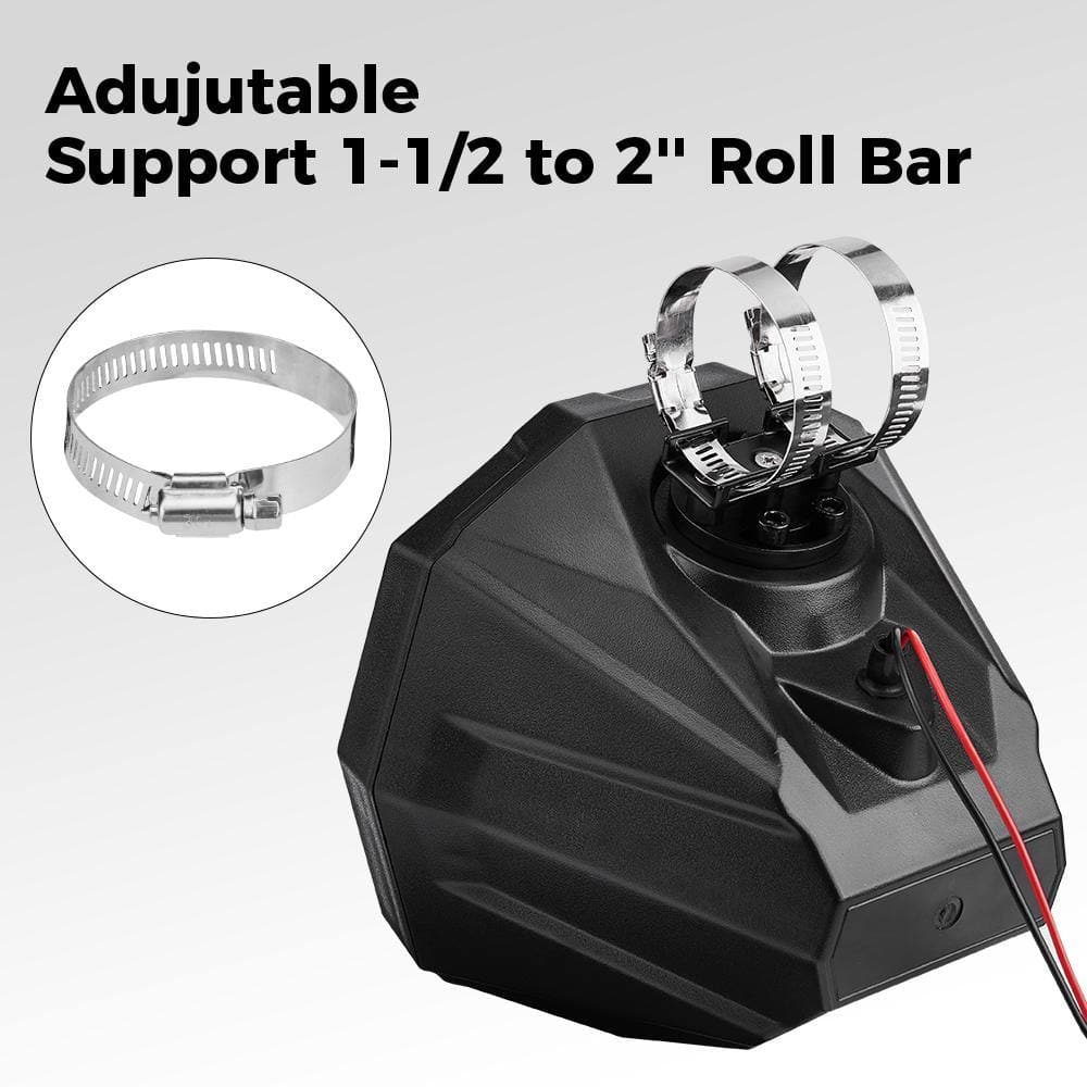 Universal 6.5" Speaker Cage Swivel Pods with 1.75 to 2" Mounting Clamps - Image 3