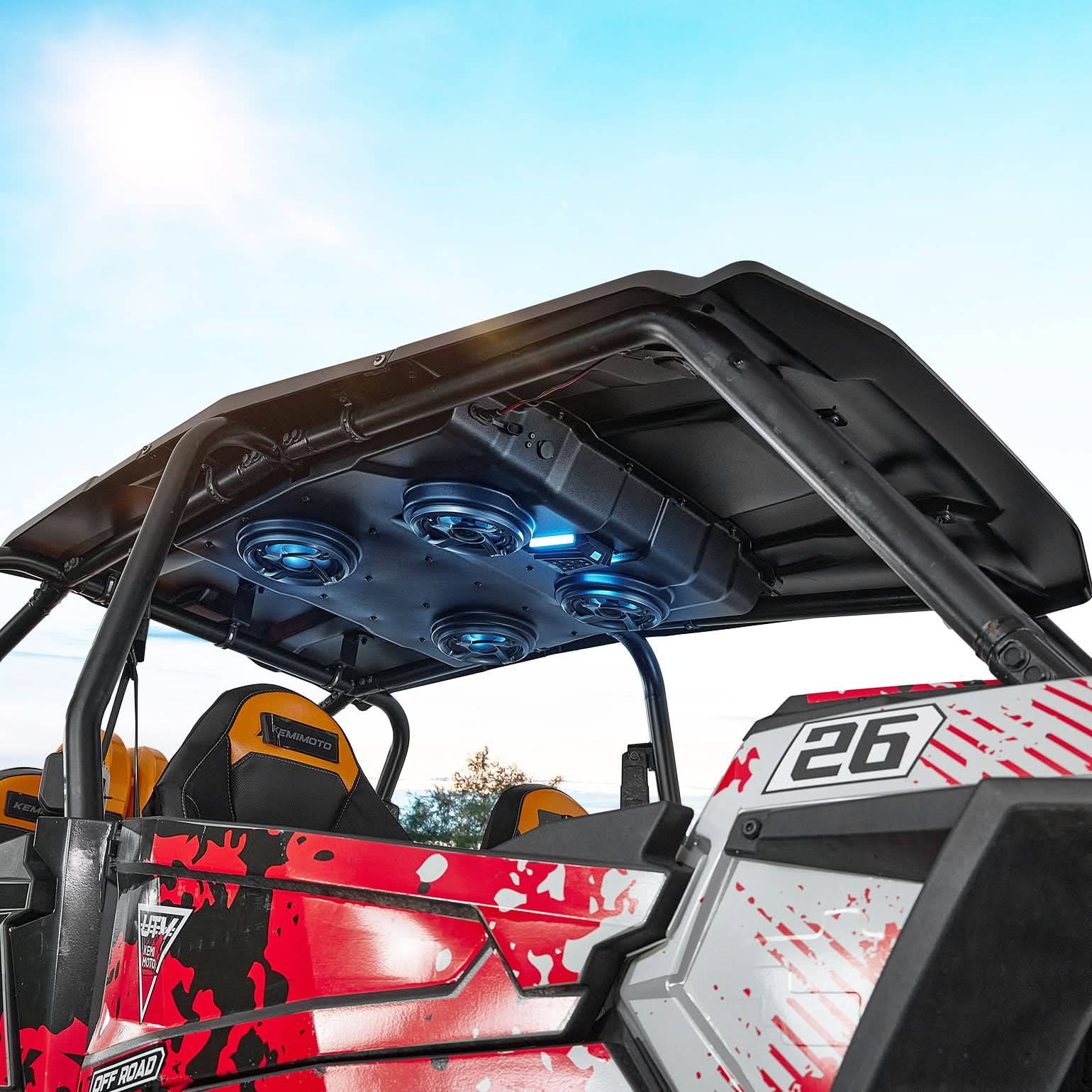 UTV Speaker with Roof for Polaris RZR XP4 1000 (2014-2023) - Image 10