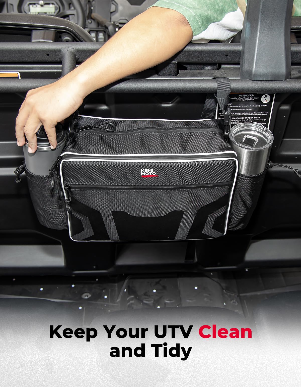 UTV Storage Bag for Pioneer 1000-6/RZR XP 1000 4/Defender Max - Image 4