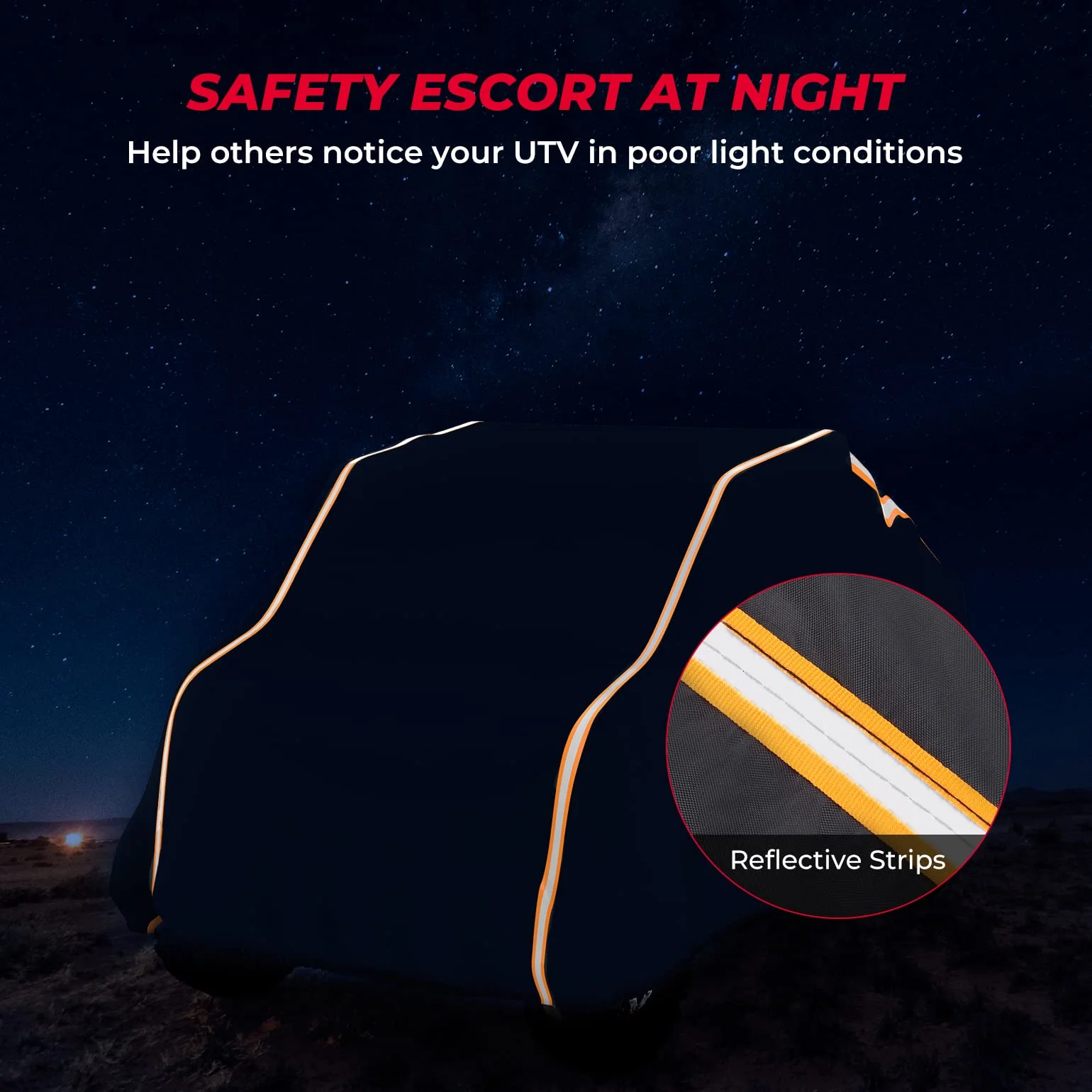 UTV Cover Rays-Reflective Strip for Polaris, Can-Am, Kawasaki,CFMOTO - Image 5