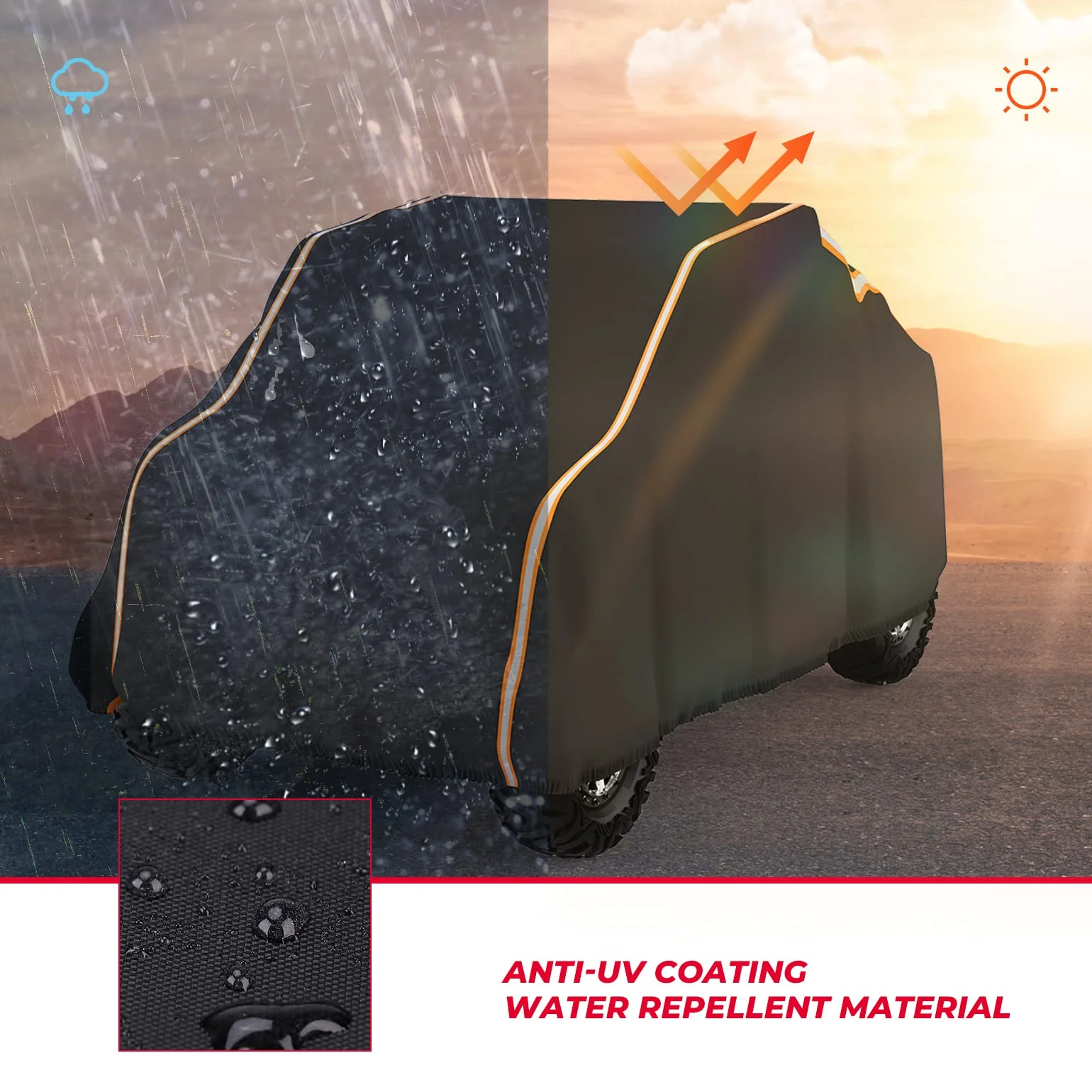 UTV Cover Rays-Reflective Strip for Polaris, Can-Am, Kawasaki,CFMOTO - Image 7