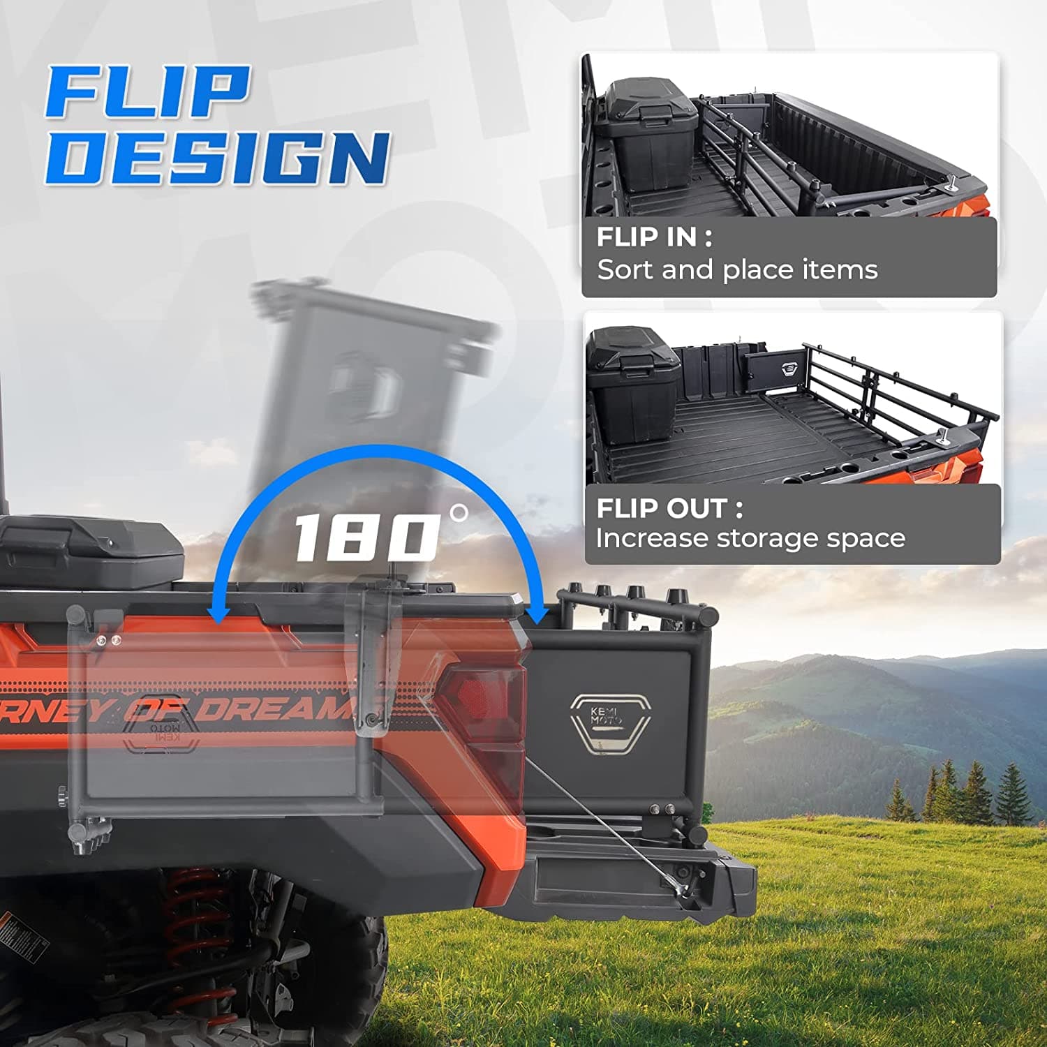 UTV Tailgate Extender for Ranger 1000/XP 1000/Crew 2017-2024 - Image 4