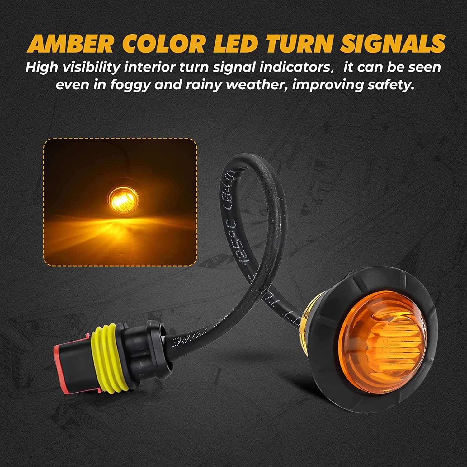 Universial UTV Turn Signal Kit & 105D Horn for Polaris, Can-Am, Pioneer - Image 6
