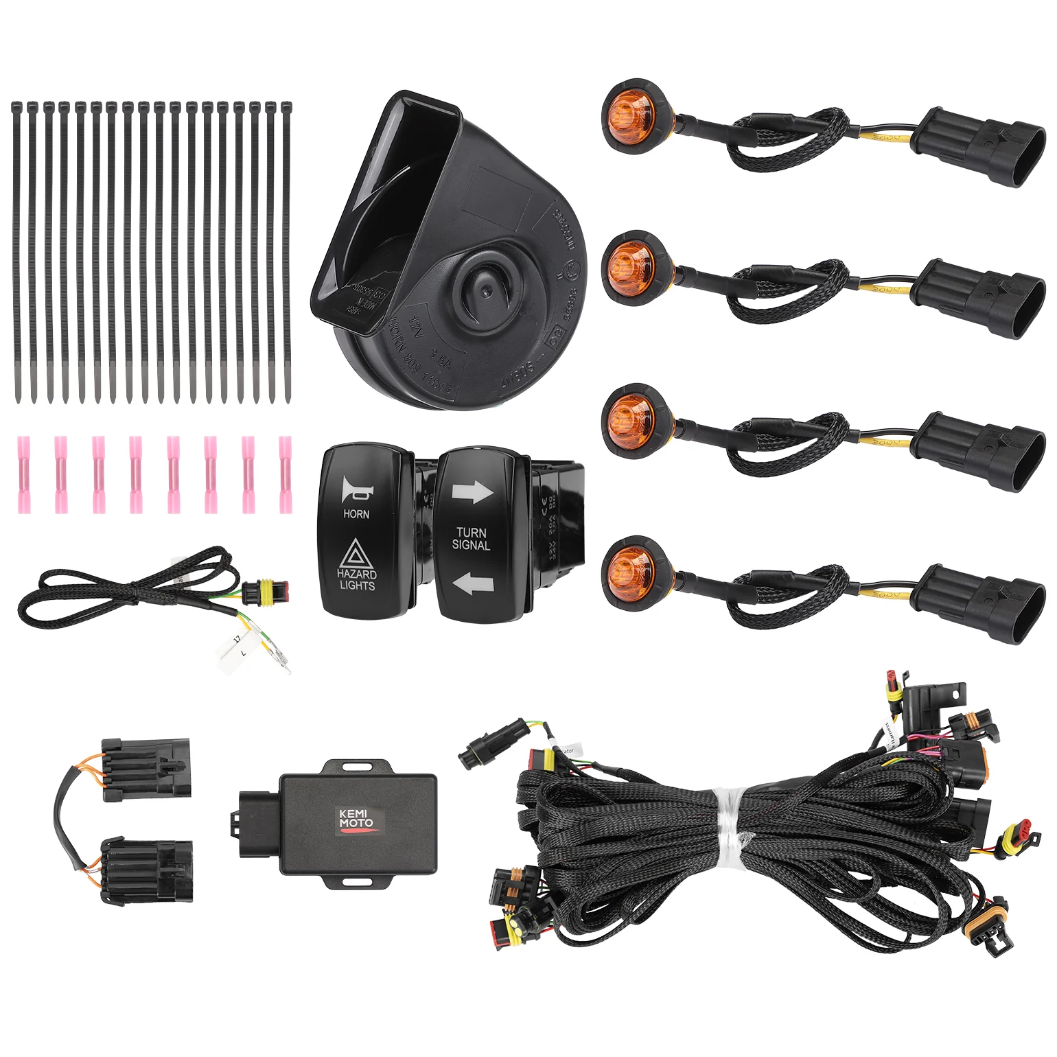 UTV Turn Signal Kit for 2018+ Ranger XP 1000/Crew/2014-2026 RZR XP 1000 - Image 2