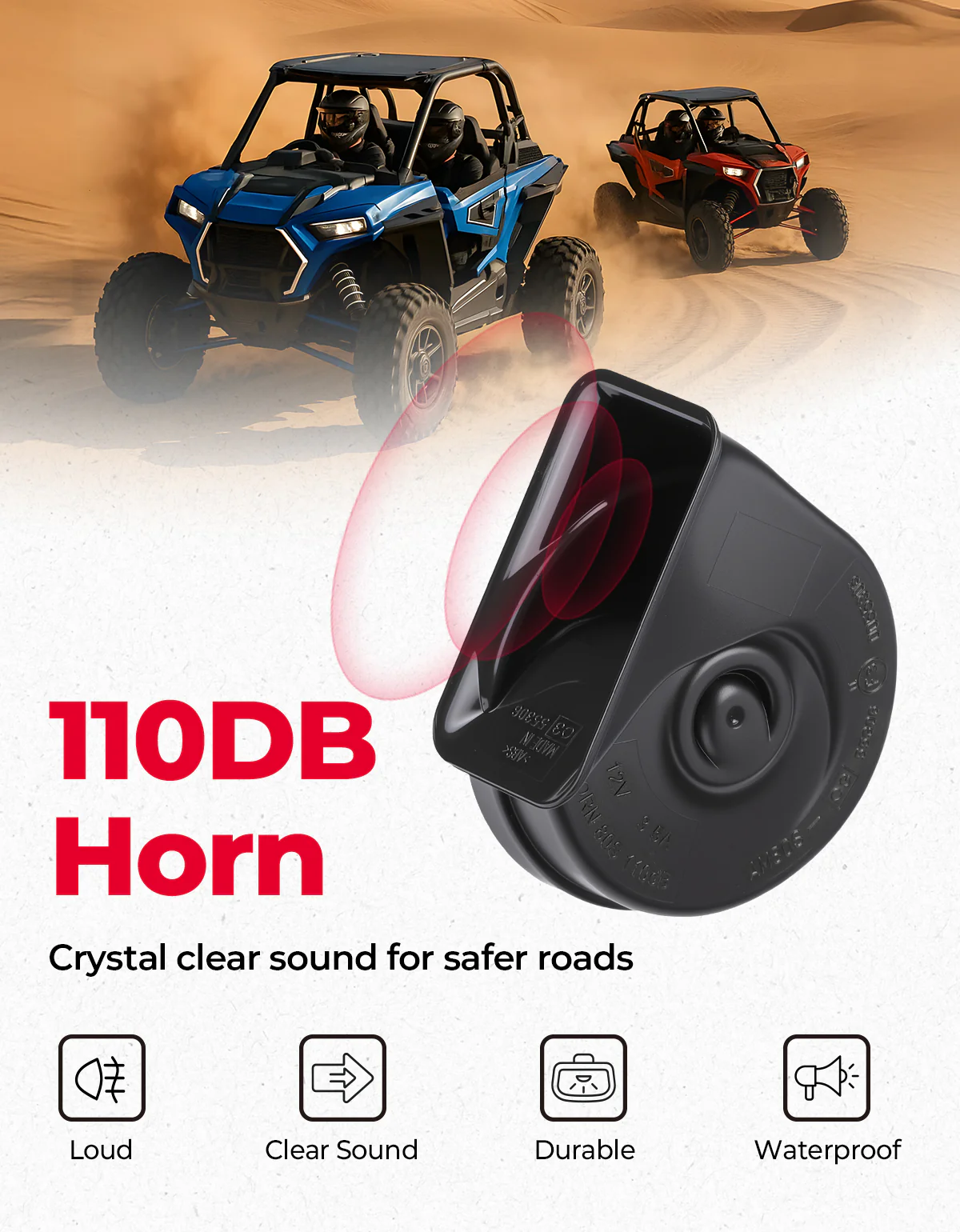 UTV Turn Signal Kit for 2018+ Ranger XP 1000/Crew/2014-2026 RZR XP 1000 - Image 6