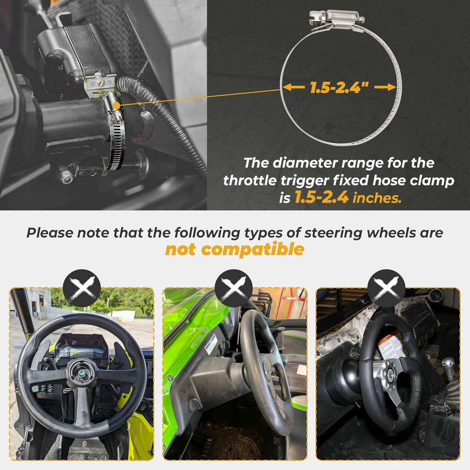 UTV Turn Signal Kit with Horn for Polaris, Can-Am, Kawasaki, Arctic Cat, CFMOTO - Image 3