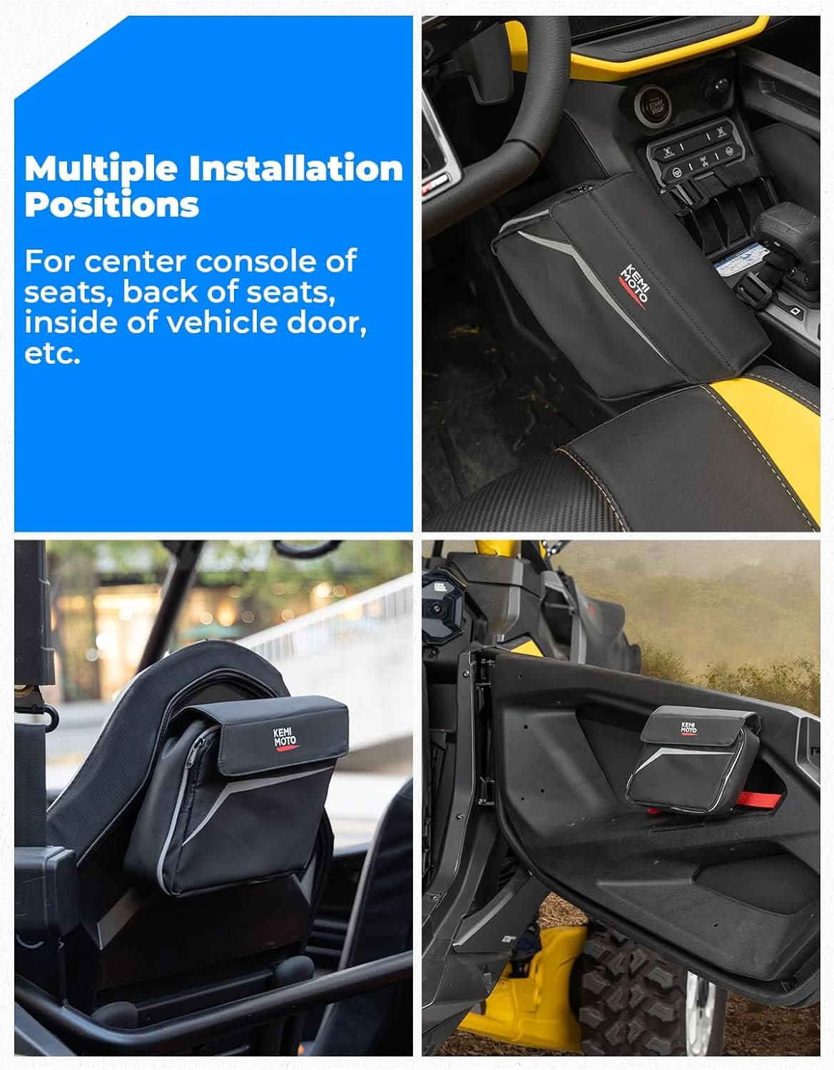 UTV Universal Center Console Bag for Can-Am, Polaris, Cfmoto, Honda - Image 5