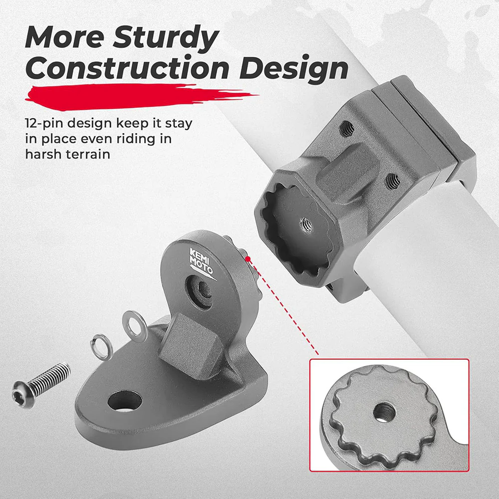 1 PCS UTV Whip Mount Flag Light Mount for 1.75-2 inch Roll Bar - Image 3