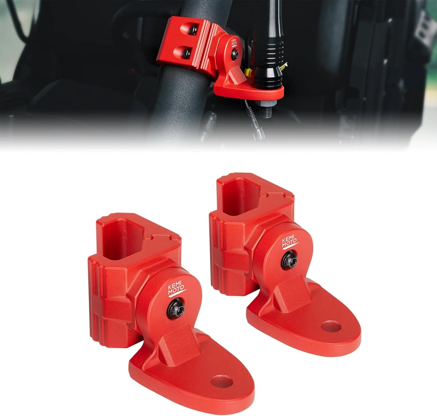 UTV Whip Light Flag Mounts fit Pro-Fit Cage - Image 14