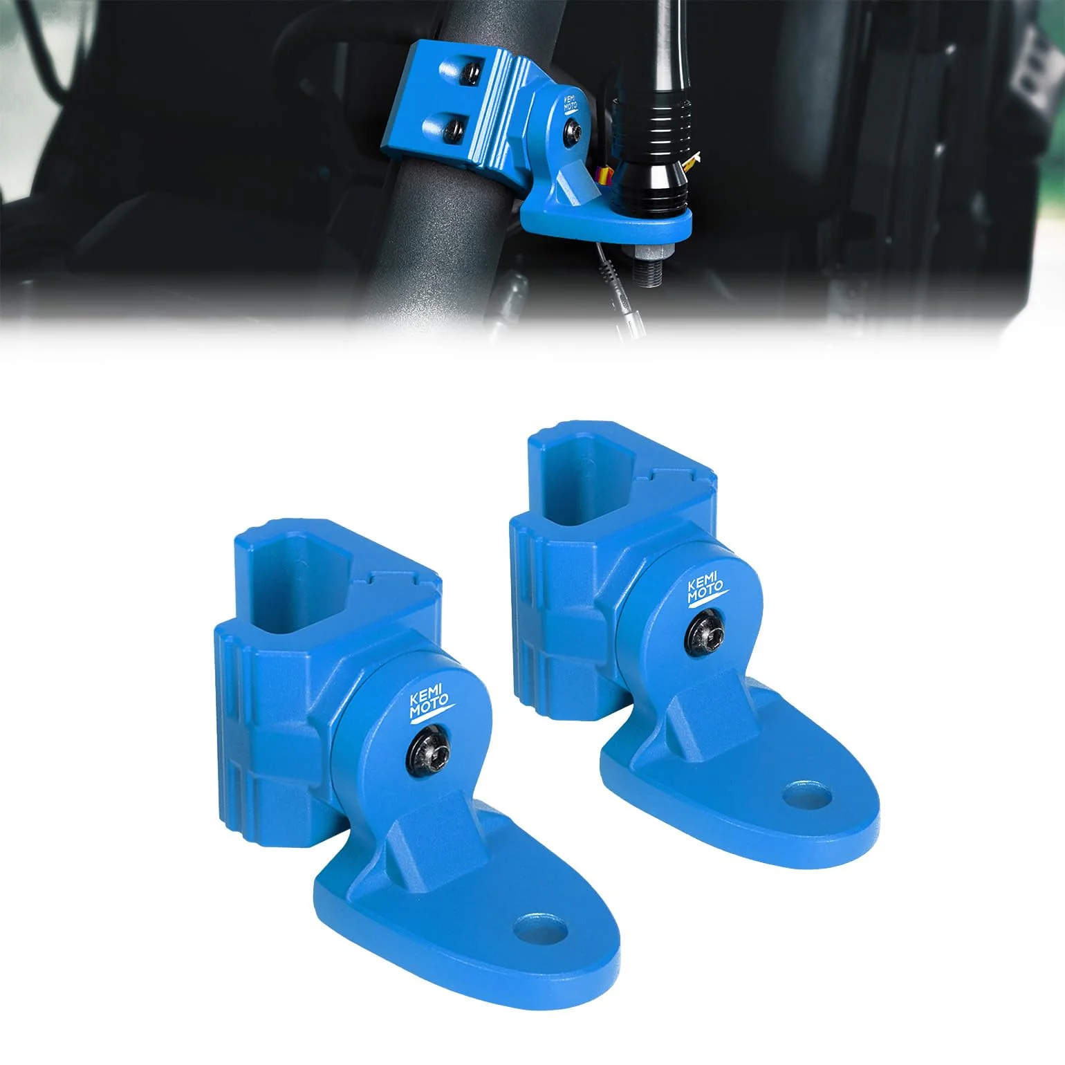 UTV Whip Light Flag Mounts fit Pro-Fit Cage - Image 3