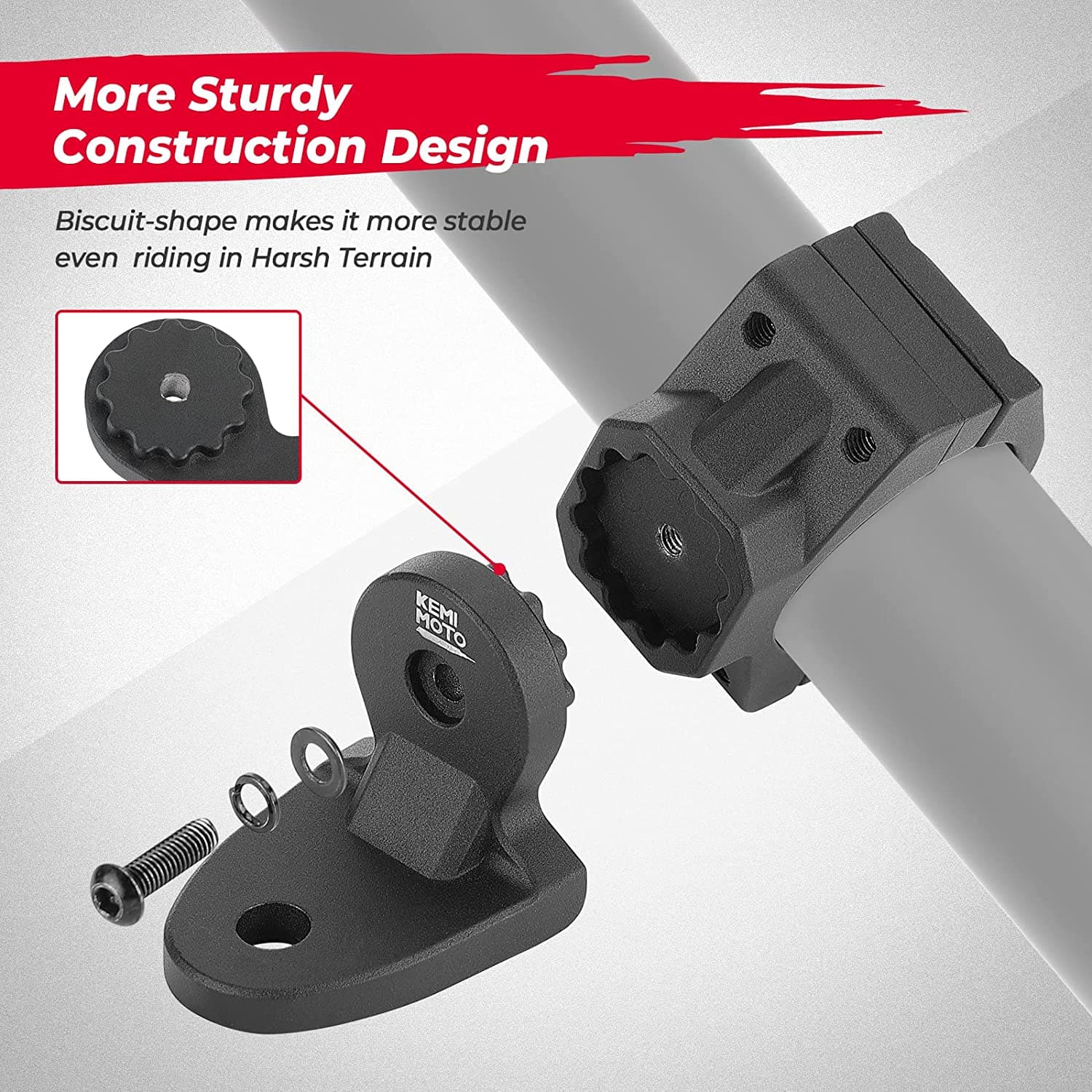 UTV Whip Light Mount for 1.75''-2'' Roll Bar Cage - Image 3