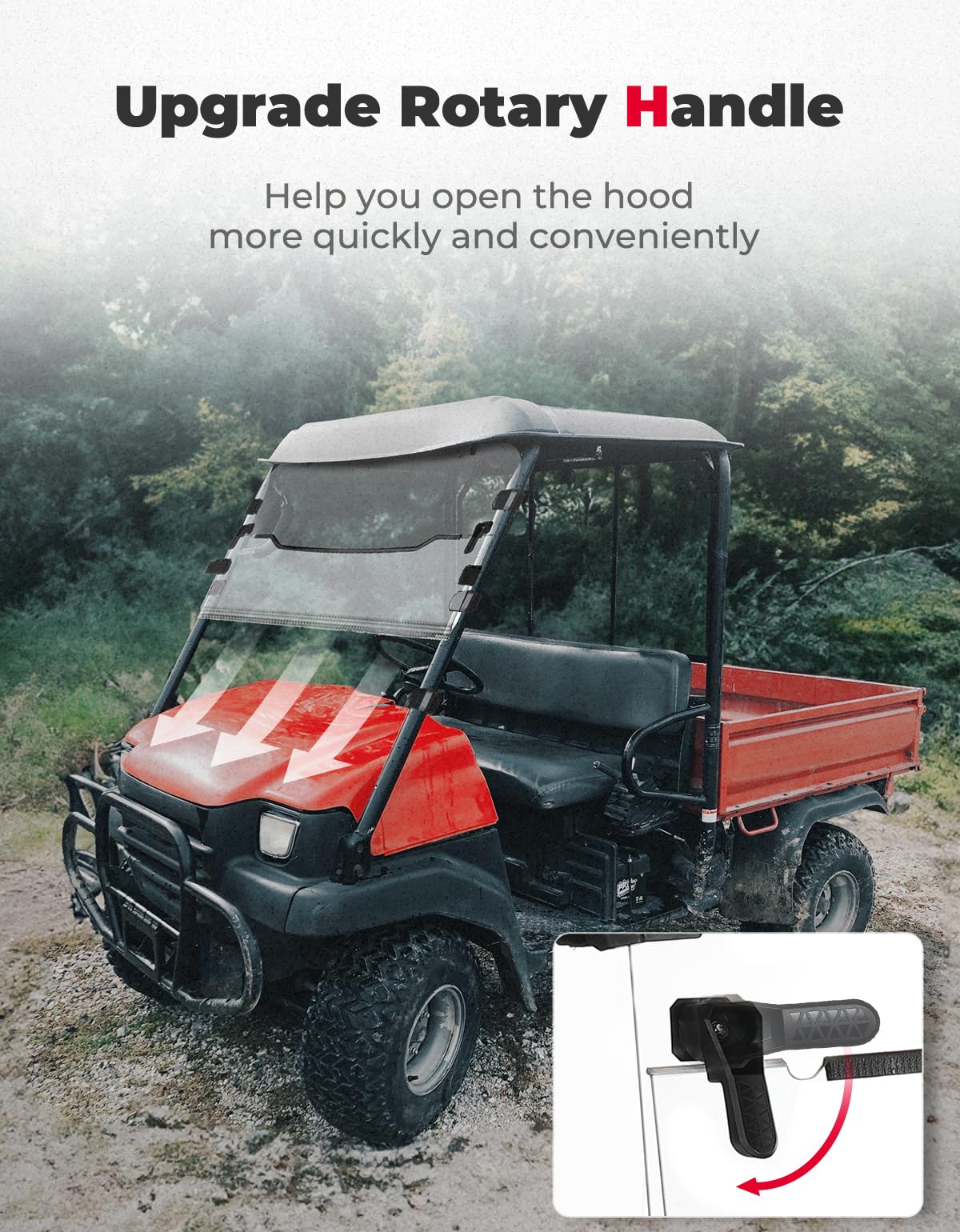 UTV Windshield for Kawasaki Mule 3010 - Image 6