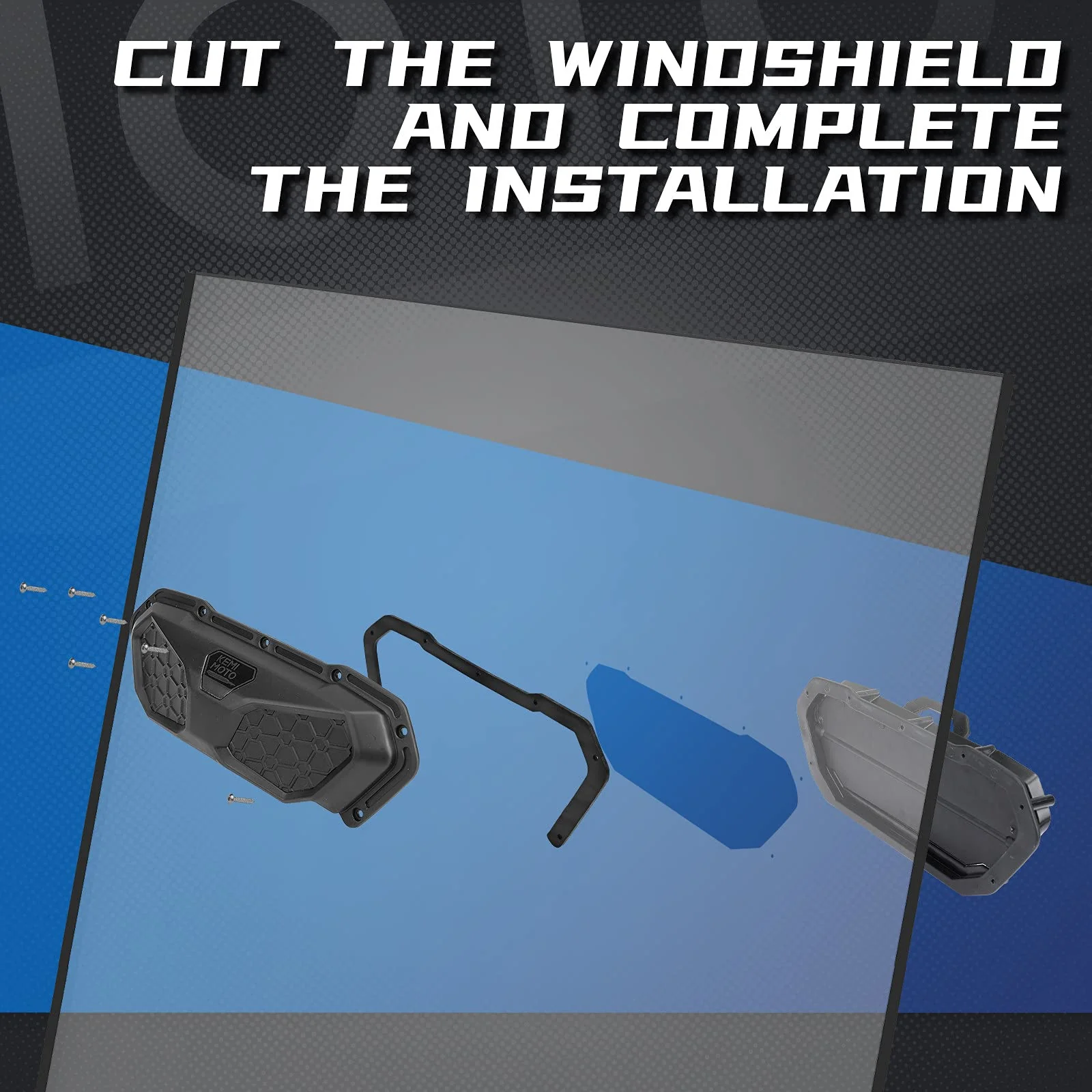 UTV Windshield Vent Kit For Polycarbonate Windshield - Image 4
