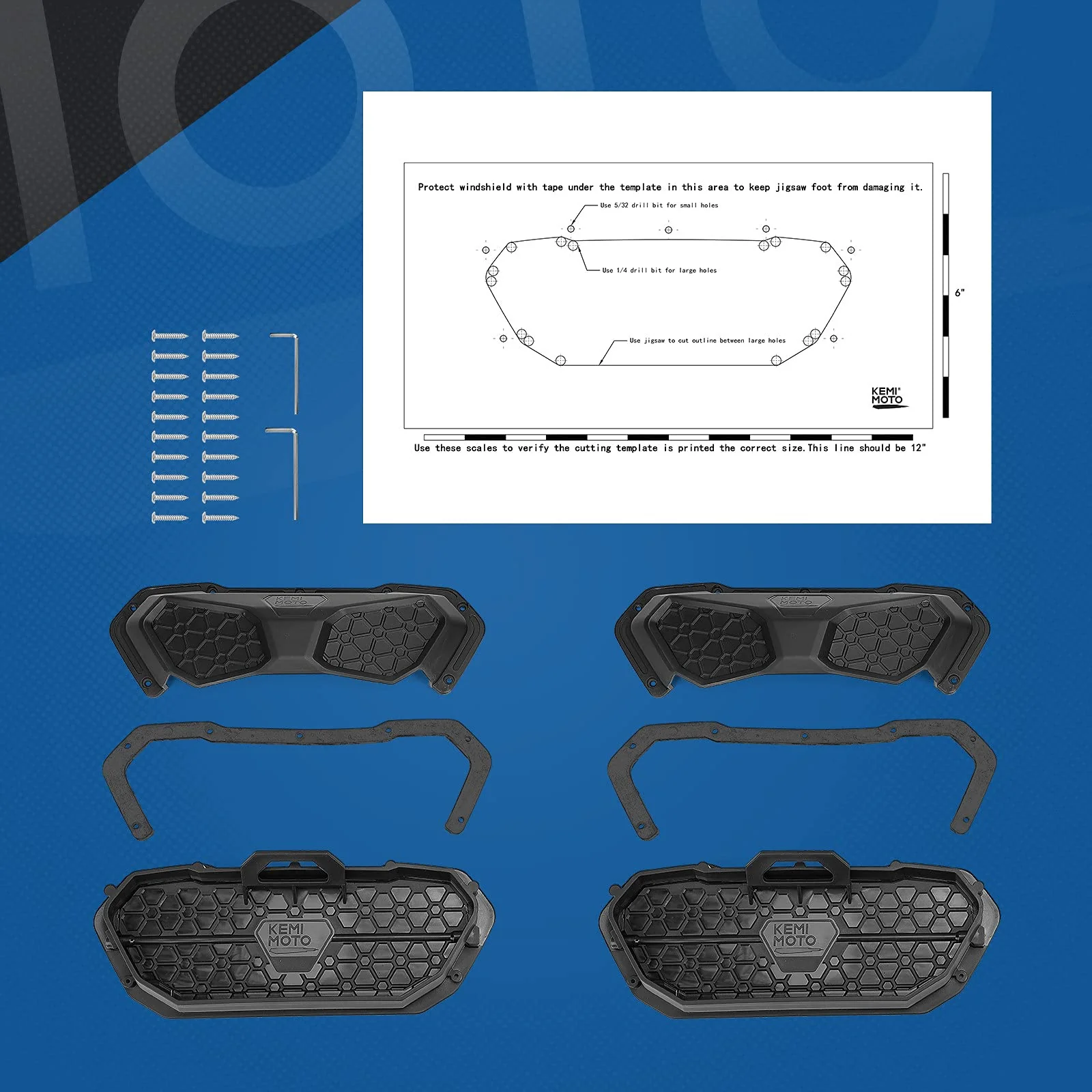 UTV Windshield Vent Kit For Polycarbonate Windshield - Image 5