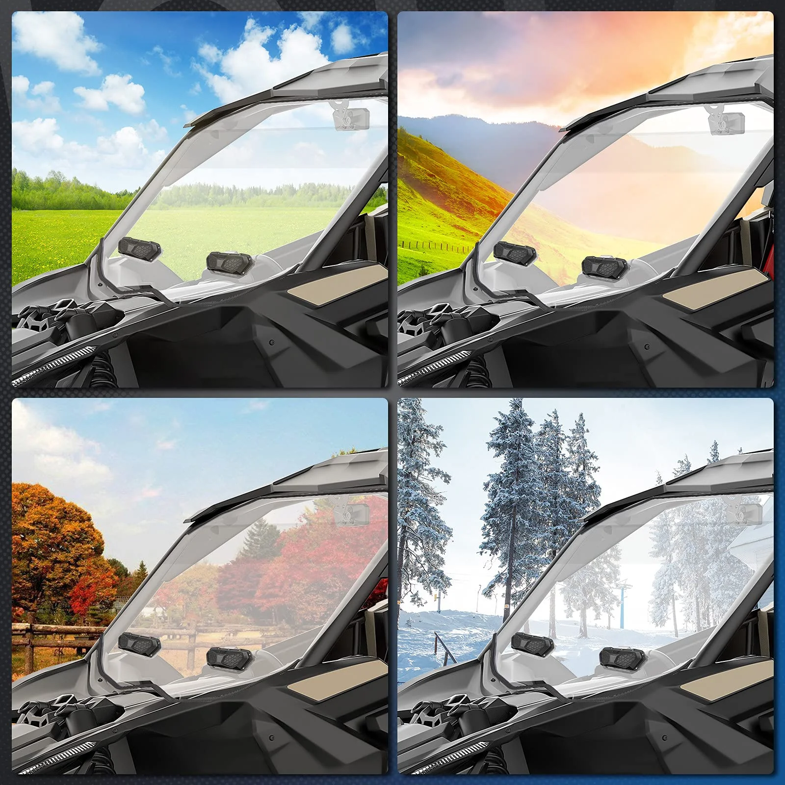 UTV Windshield Vent Kit For Polycarbonate Windshield - Image 7