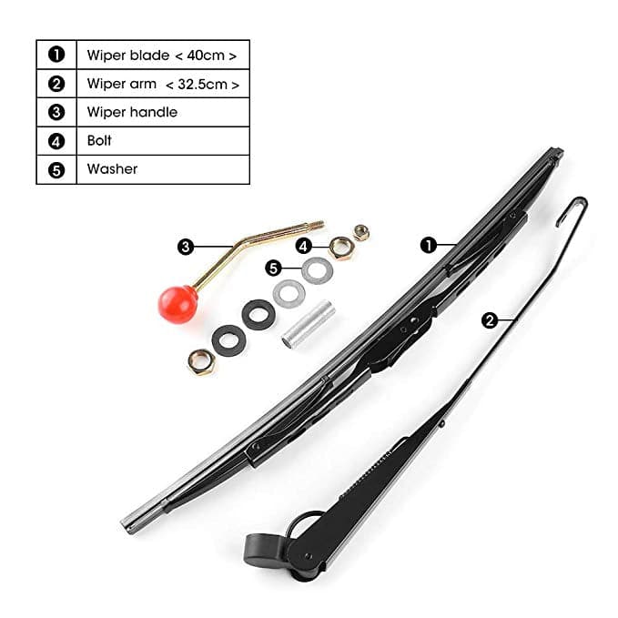 UTV Manual Hand Operated Windshield Wiper - Image 3