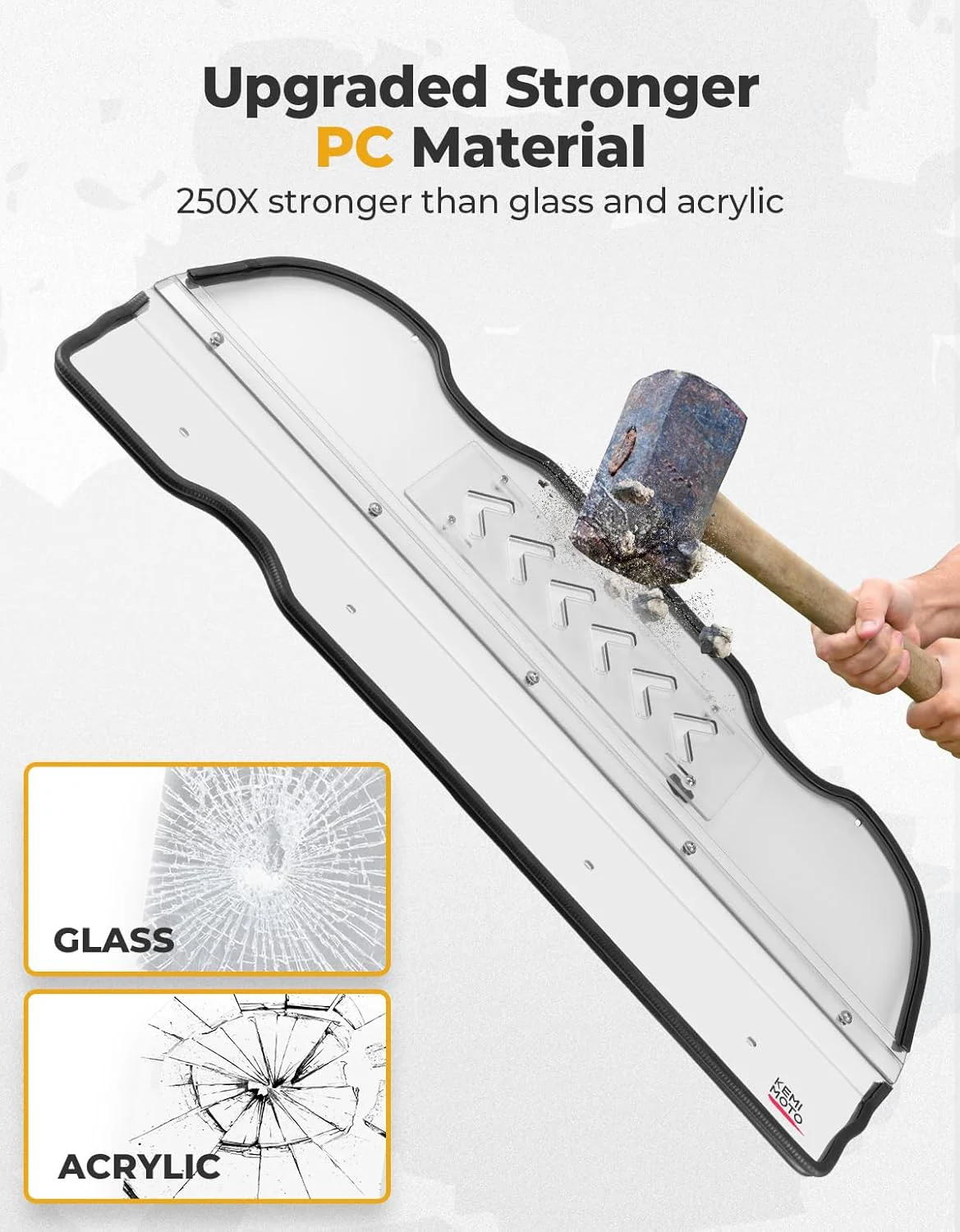Vented Clear Rear Windshield for Polaris RZR XP 1000 2024-2025 - Image 7
