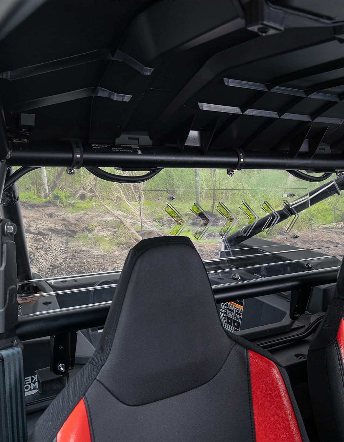 Vented Clear Rear Windshield for Polaris RZR XP 1000 2024-2025 - Image 8