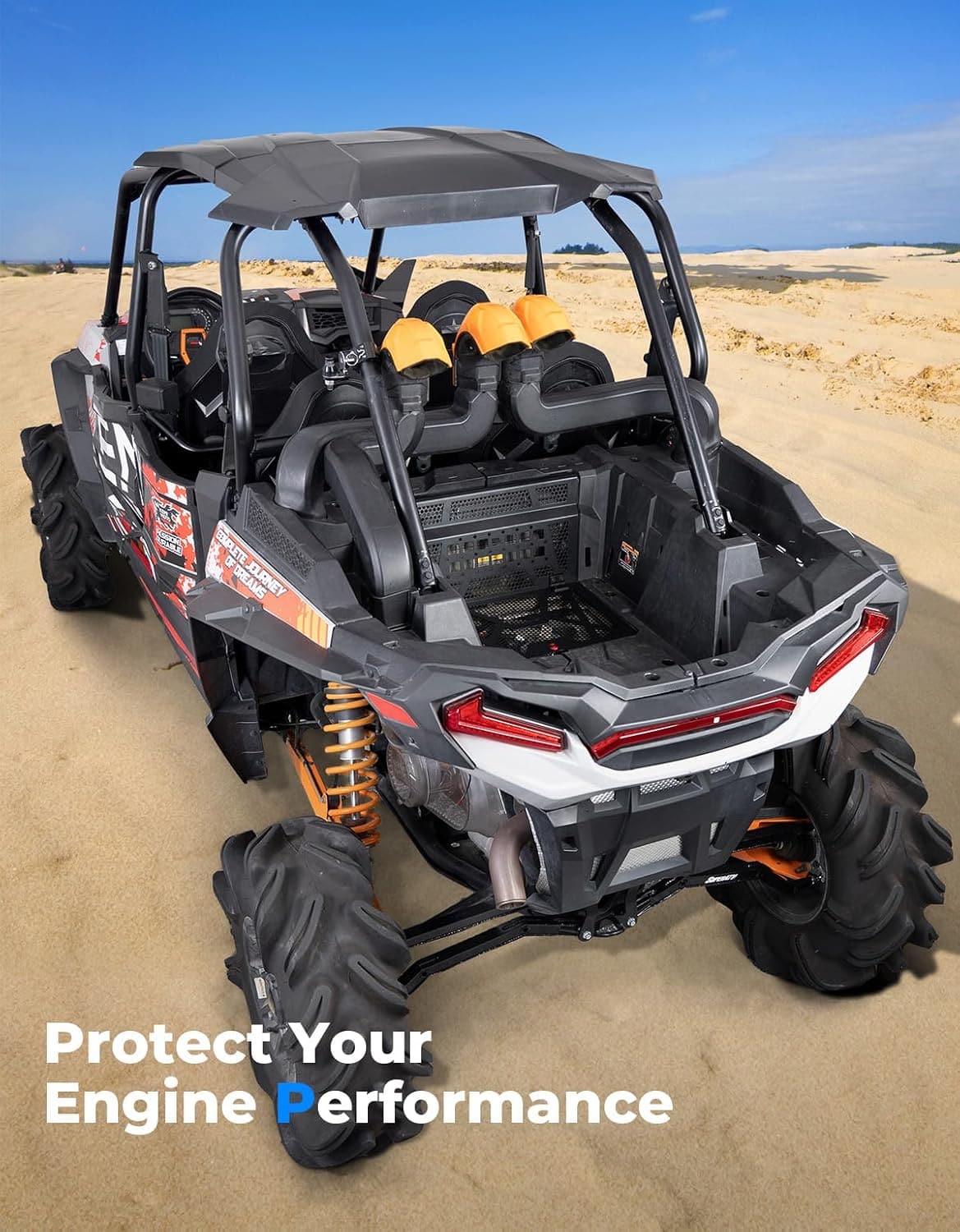 Vented Engine Cover for Polaris RZR XP 1000 /XP Turbo 2014-2023 - Image 3