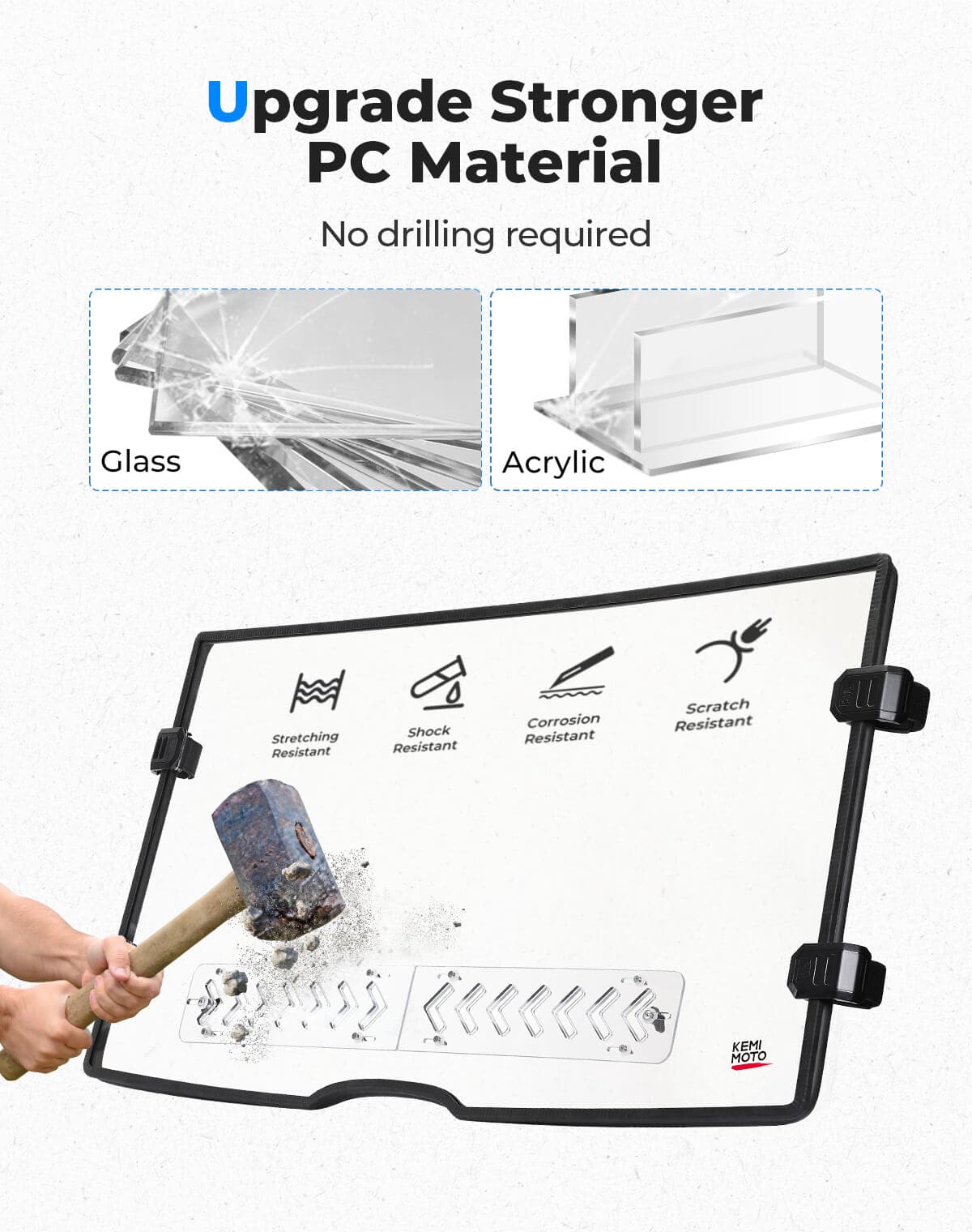 Vented Front Full Windshield for Tracker 800SX | Arctic Cat Prowler Pro - Image 5