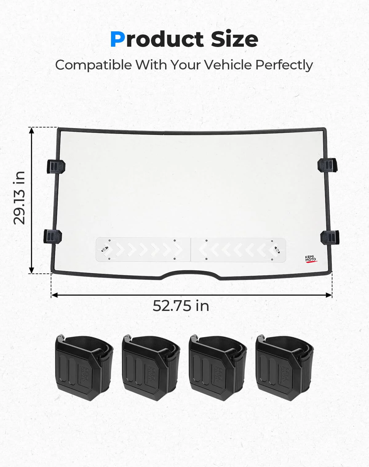 Vented Front Full Windshield for Tracker 800SX | Arctic Cat Prowler Pro - Image 7