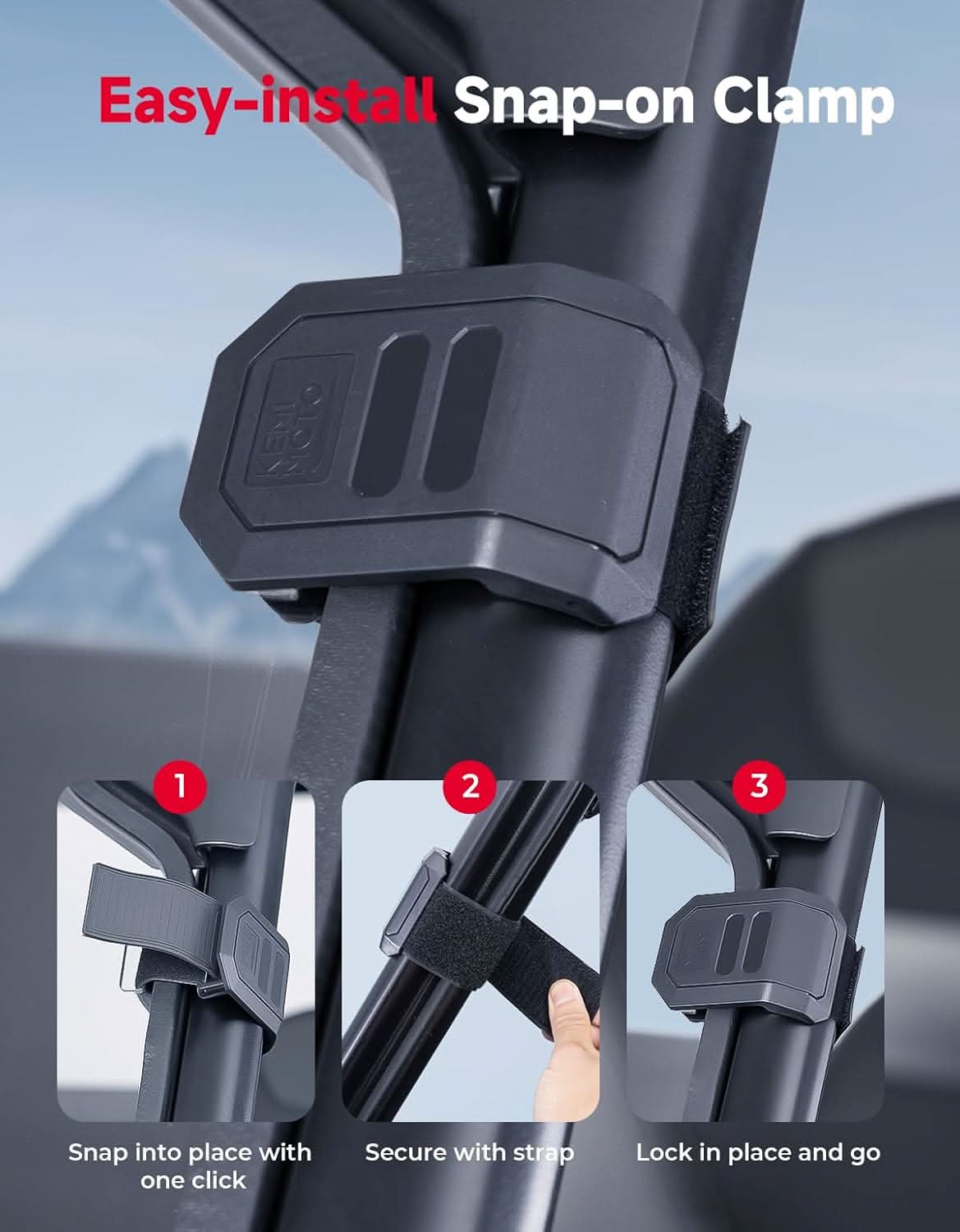 Vented Front Windshield For Kawasaki Teryx KRX 1000 - Image 5