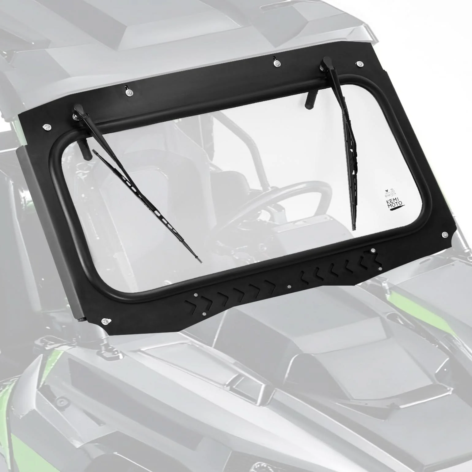 Vented Glass Windshield with Wipers for Kawasaki Teryx - Image 8