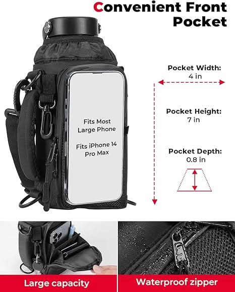 Water Bottle Holder Bag For YETI Stanley SLM 32 oz|40 oz - Image 4