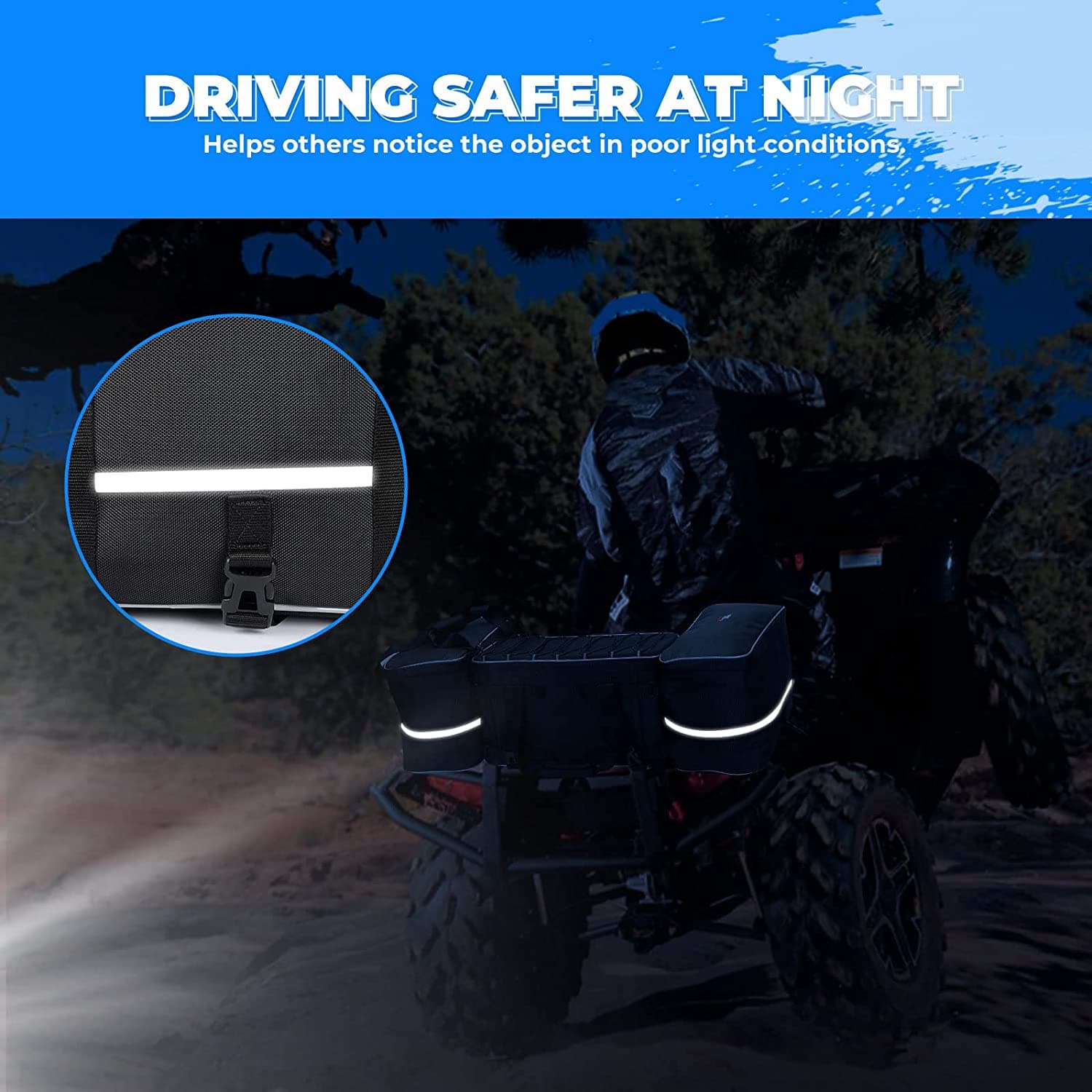 ATV 59L Rear Cargo Bag for Polaris Sportsman Rancher Fourtrax Outlander - Image 6