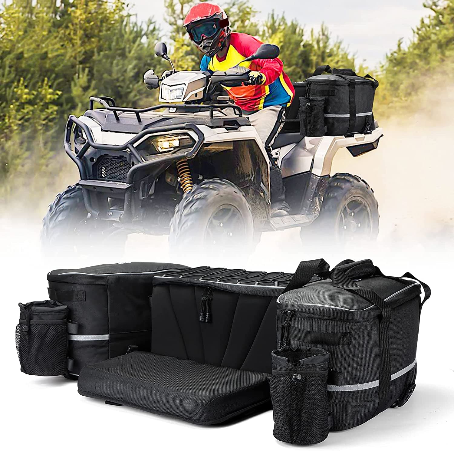 ATV 59L Rear Cargo Bag for Polaris Sportsman Rancher Fourtrax Outlander - Image 8