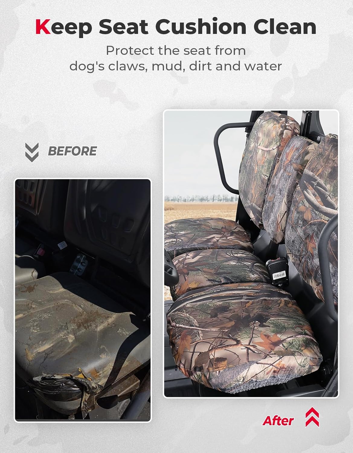 Waterproof Camo Seat Cover for Can-Am Defender MAX HD10|9|8|7 - Image 3
