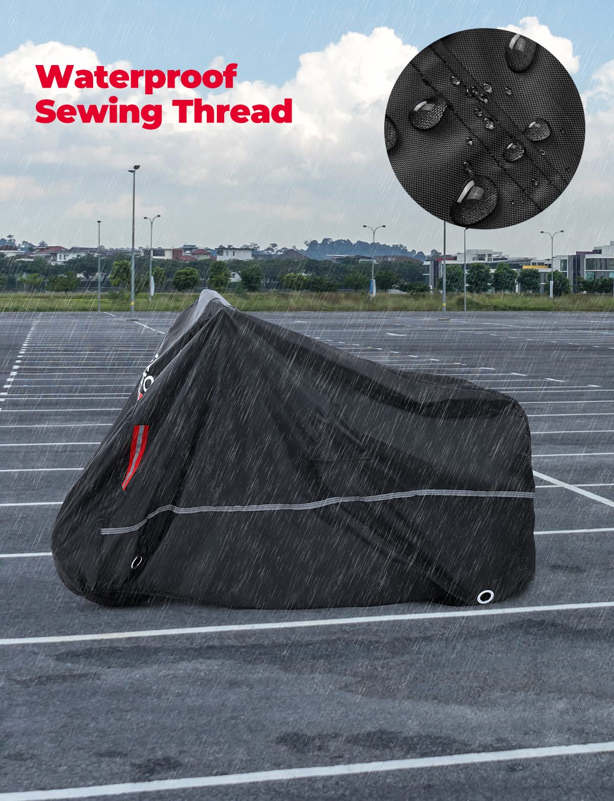 Weatherproof Motorcycle Cover for Grom Navi Ruckus Scooter - Image 2