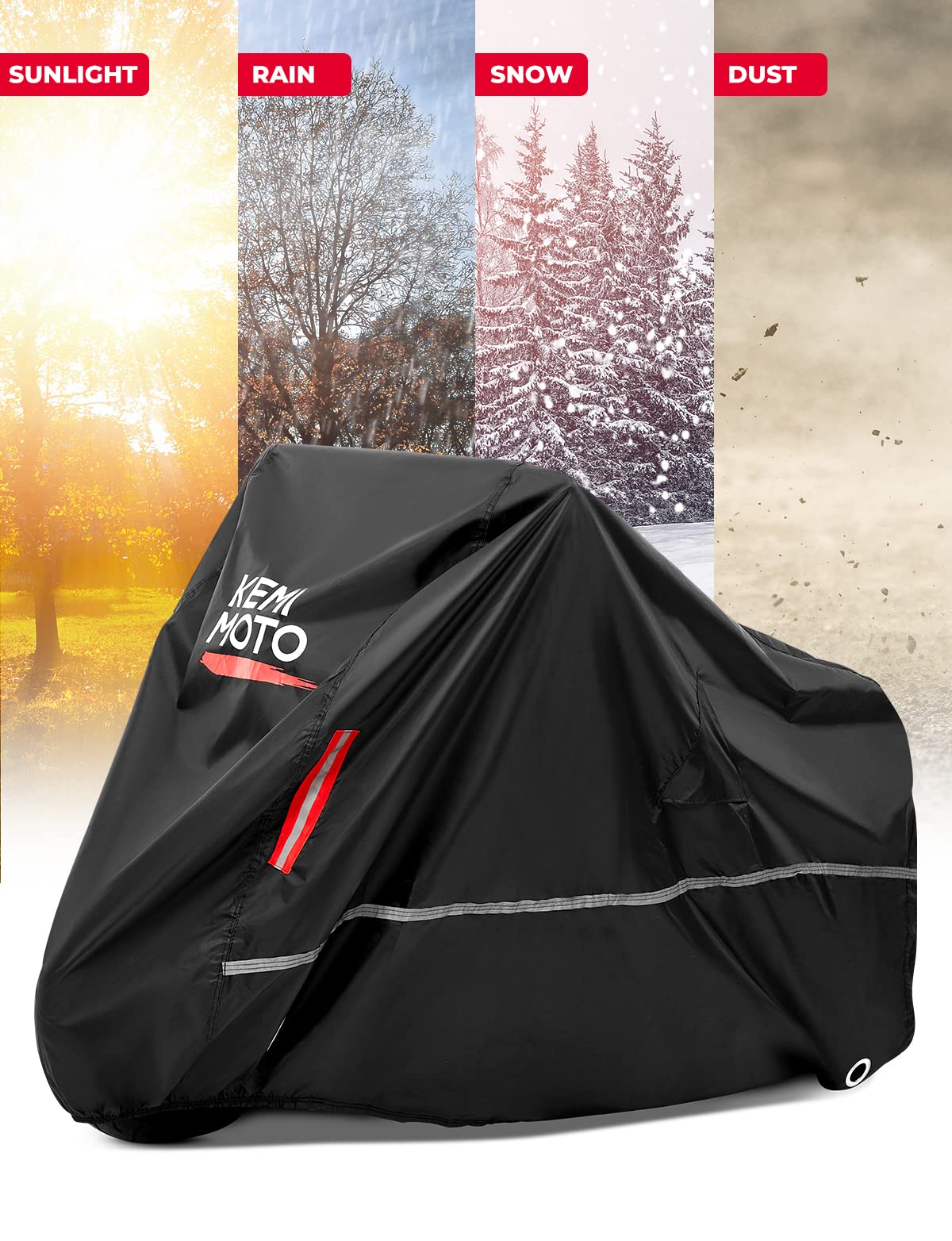 Weatherproof Motorcycle Cover for Grom Navi Ruckus Scooter - Image 4